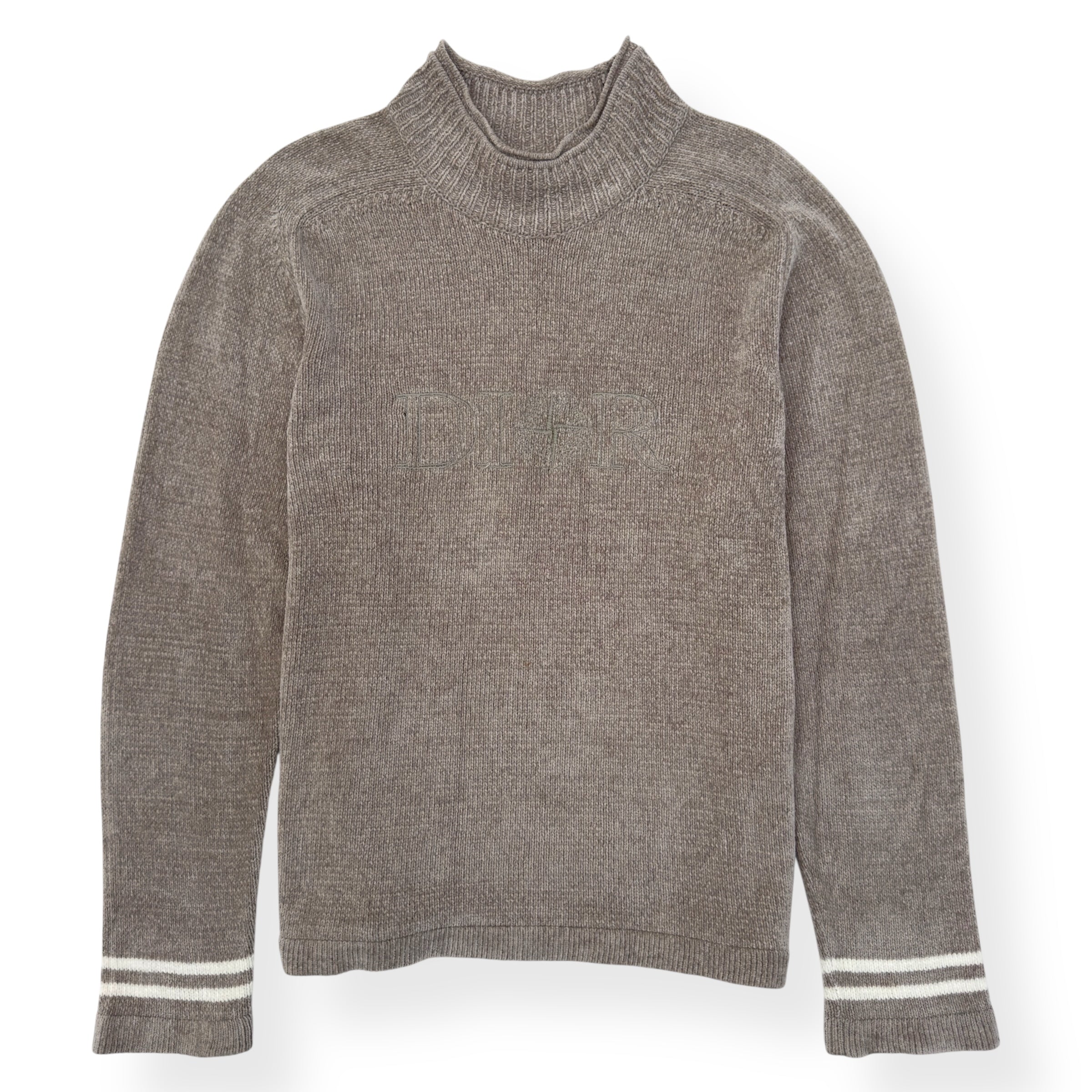DIOR X STONE ISLAND TECHNICAL SWEATER BEIGE / WHITE XL