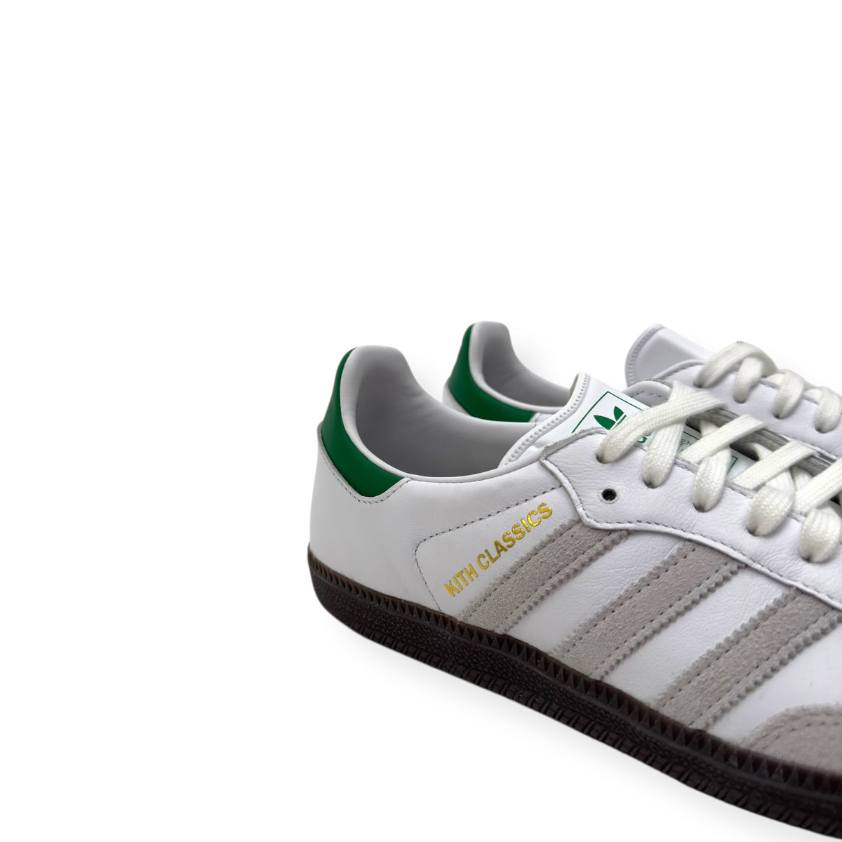 KITH SAMBA OG SNEAKER WHITE / GREEN UK7