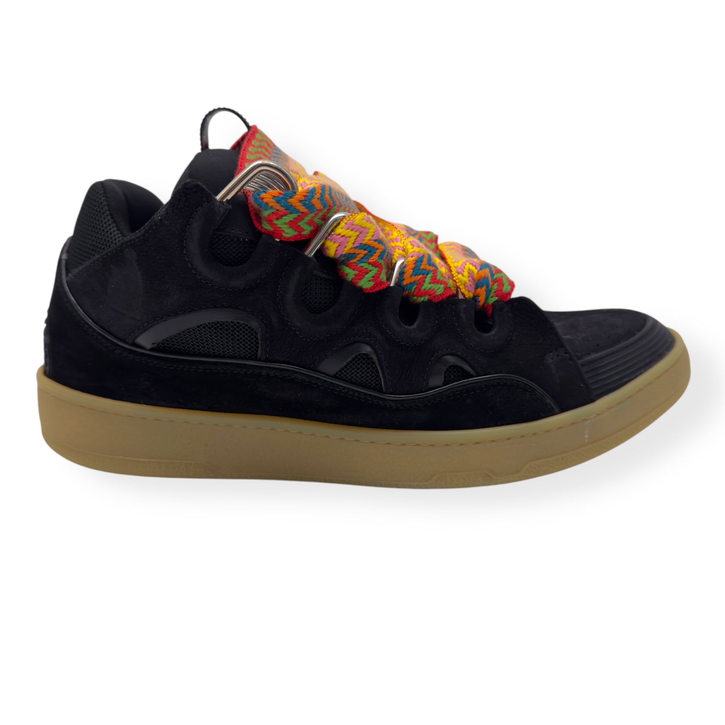 LANVIN CURB SNEAKER BLACK / MULTICOLOURED 43 / UK9