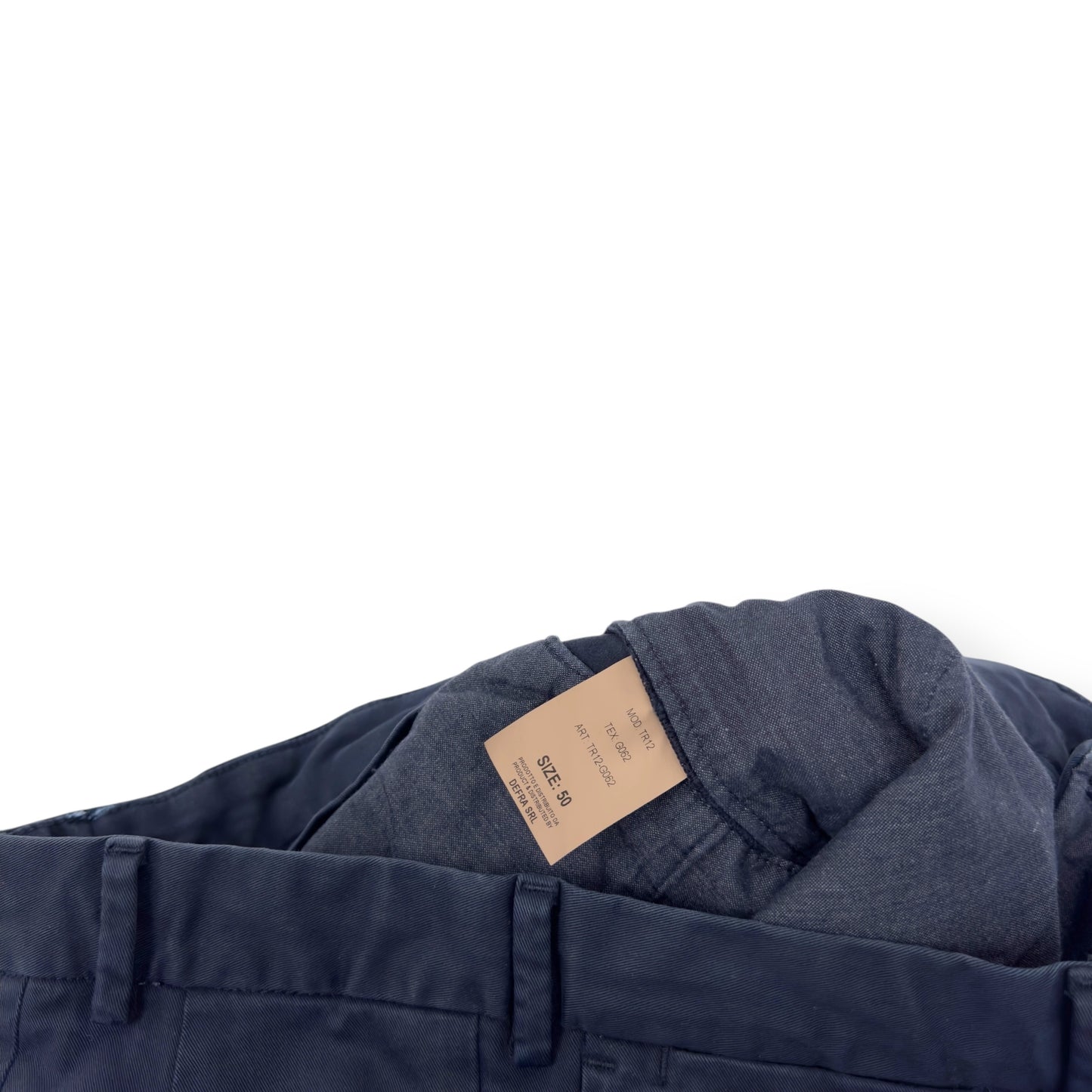 THOM SWEENEY COTTON TROUSERS BLUE 50 / M