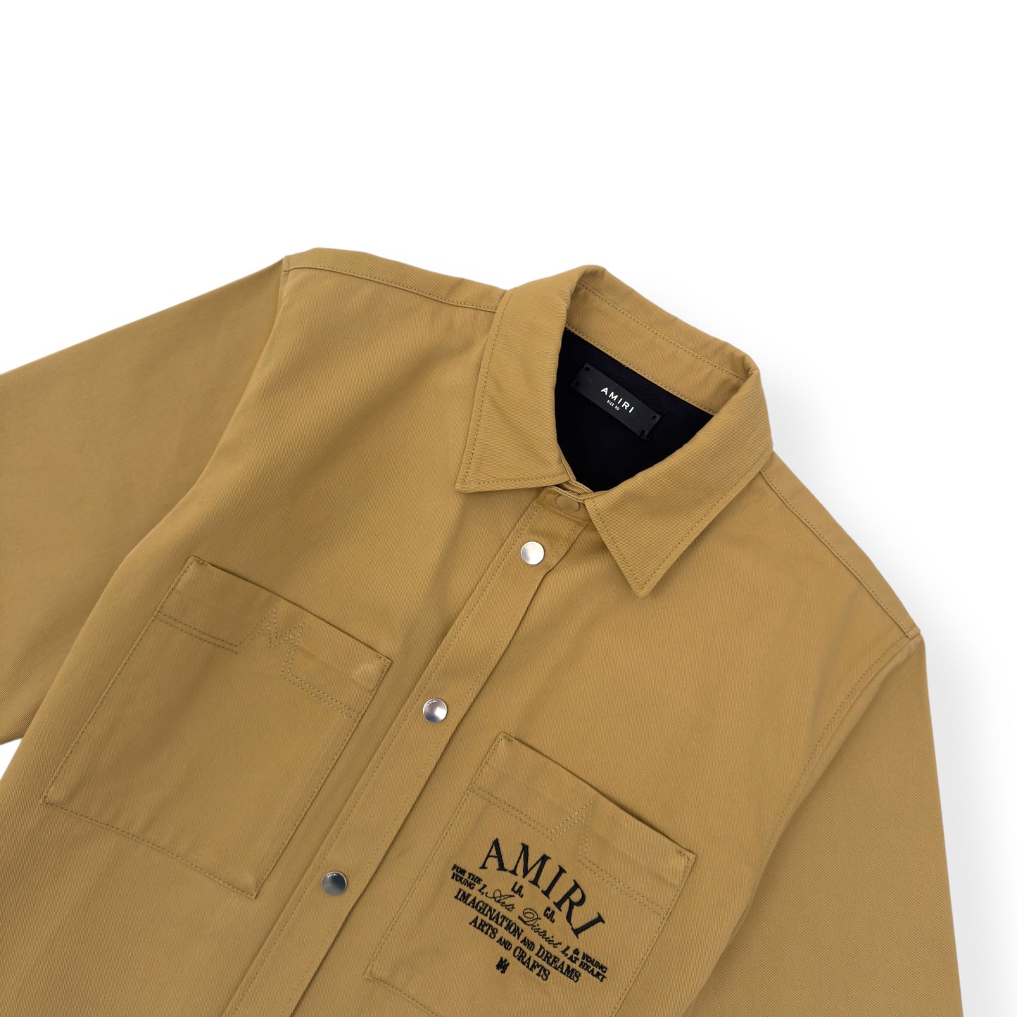 AMIRI ARTS DISTRICT CAMP SHIRT SEPIA TINT 50 / M