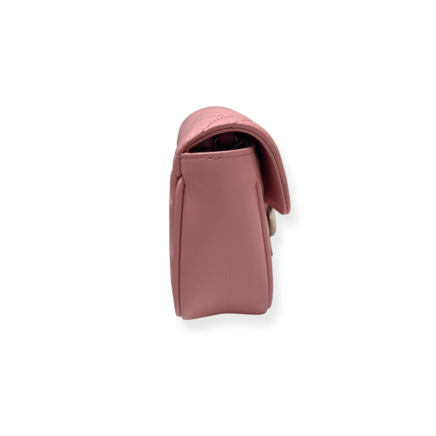 GUCCI MARMONT LEATHER SHOULDER BAG PINK MINI