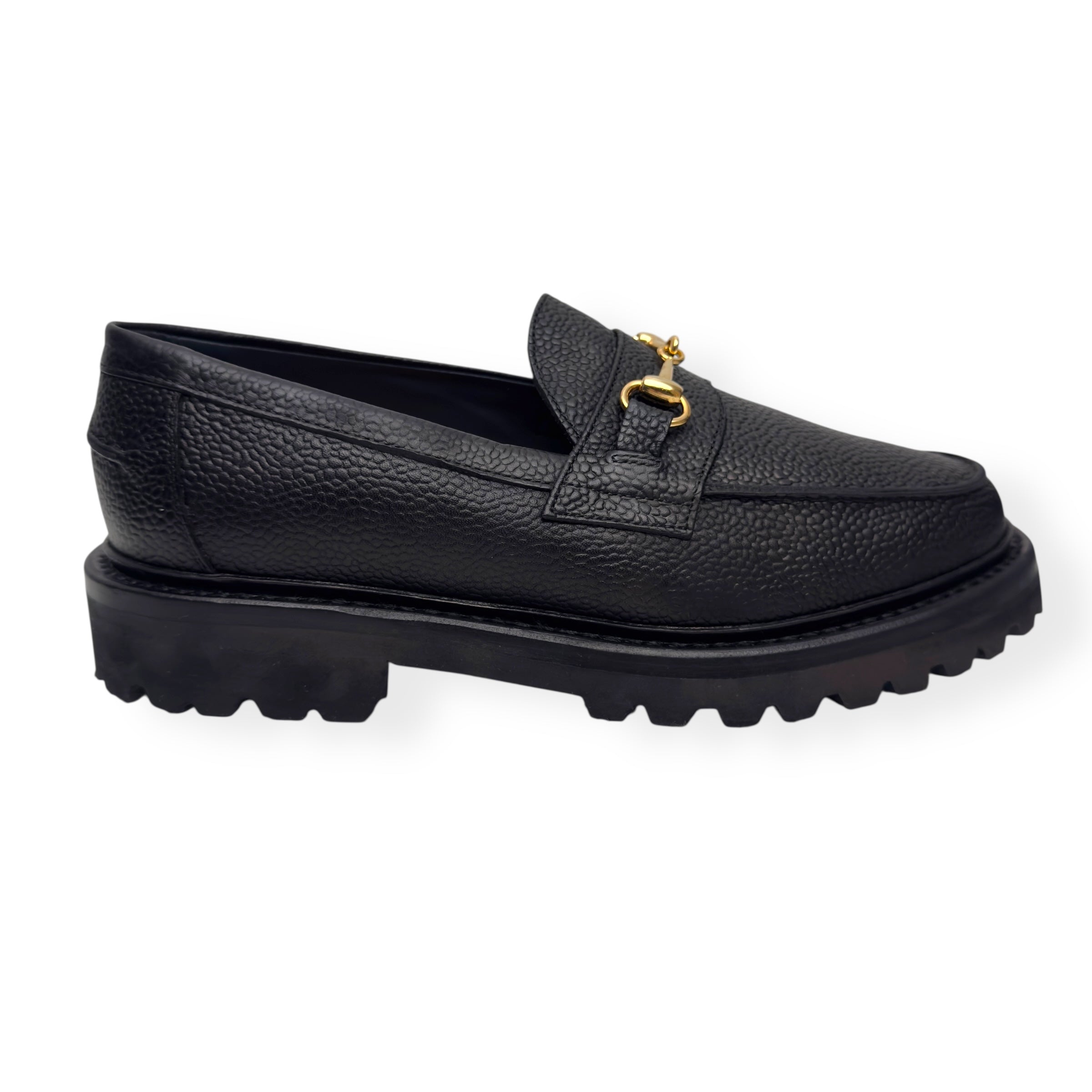BLACKSTOCK & WEBER THE MASON HORSE BIT LOAFER ONYX US6 / UK5