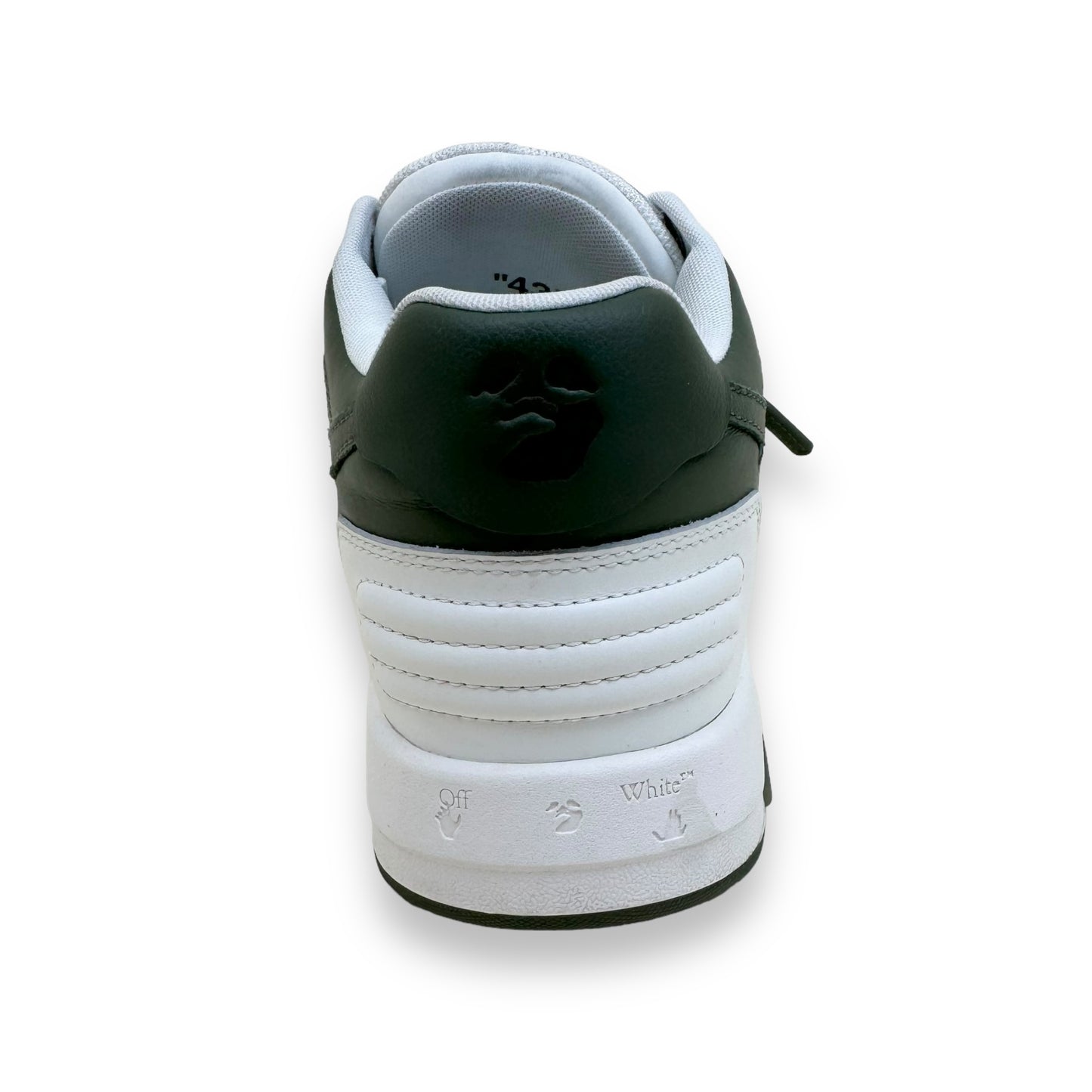 OFF-WHITE OUT OF OFFICE SNEAKER GREEN / WHITE UK9