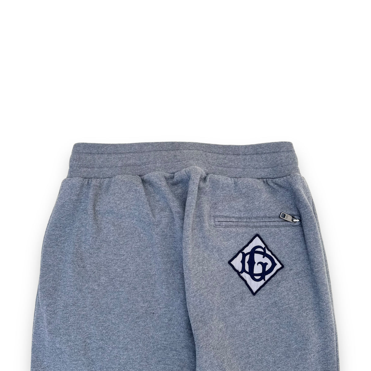 DOLCE & GABBANA PATCH LOGO SWEATPANTS GREY XL