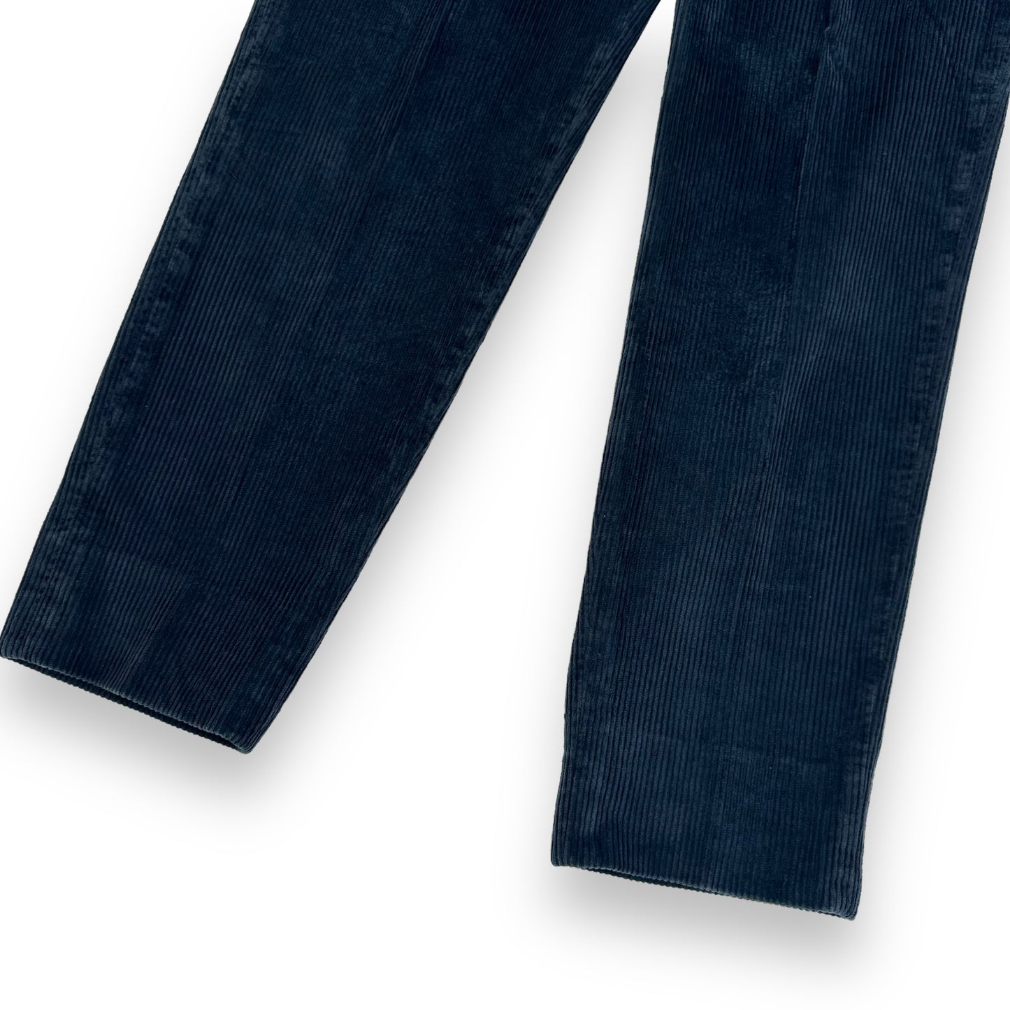 THOM SWEENEY CORDUROY PLEATED TROUSERS NAVY M