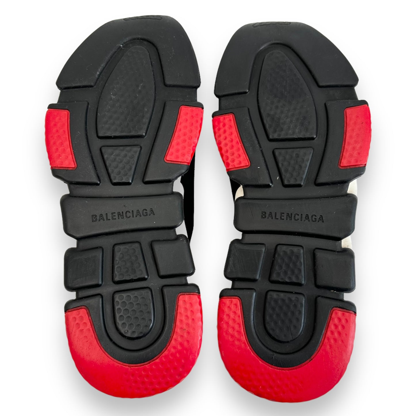 BALENCIAGA SPEED SNEAKER BLACK / WHITE / RED UK8