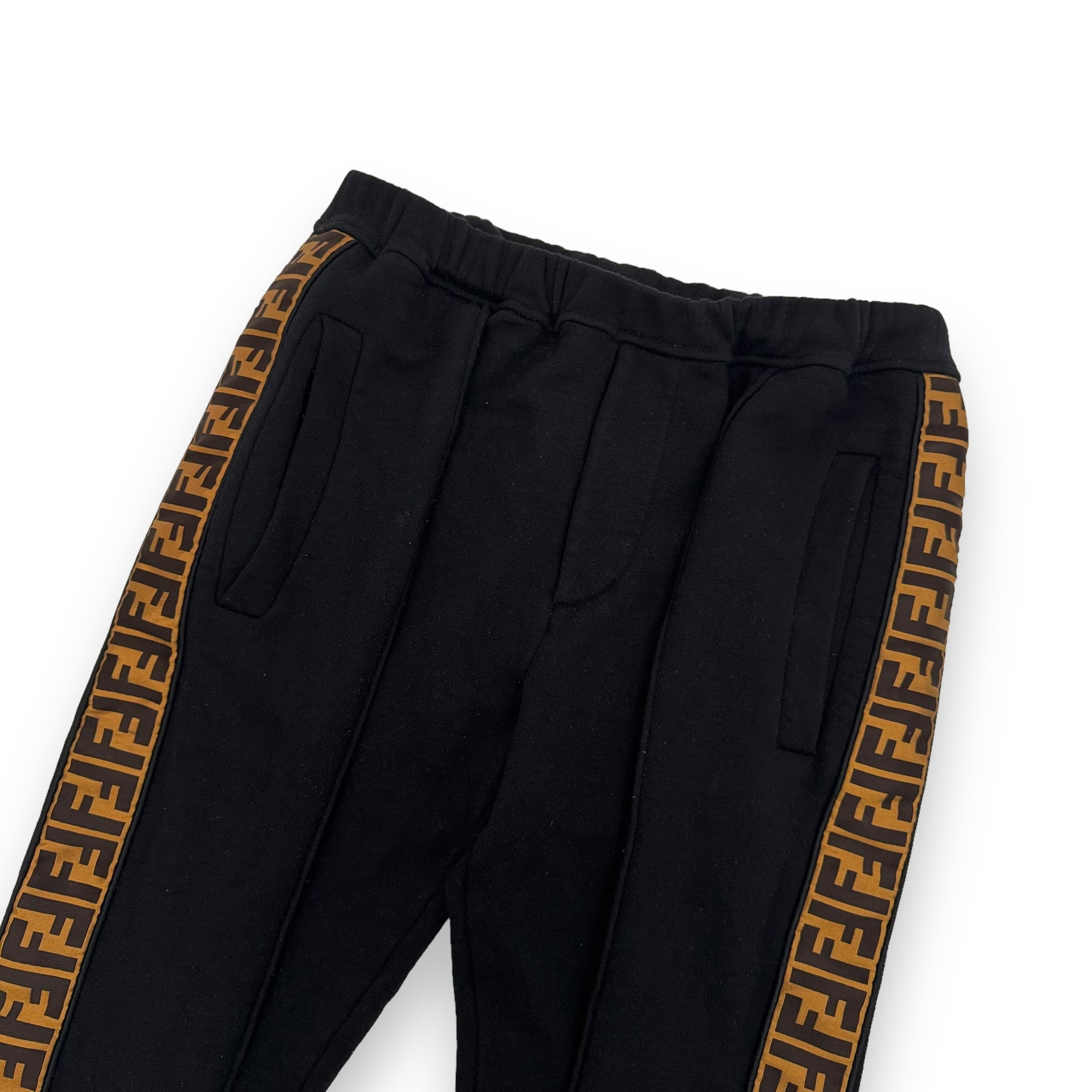 FENDI FF TAPE SWEATPANTS BLACK M