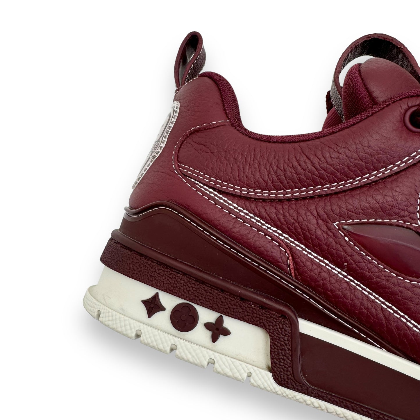 LOUIS VUITTON LV SKATE SNEAKER BORDEAUX RED UK7