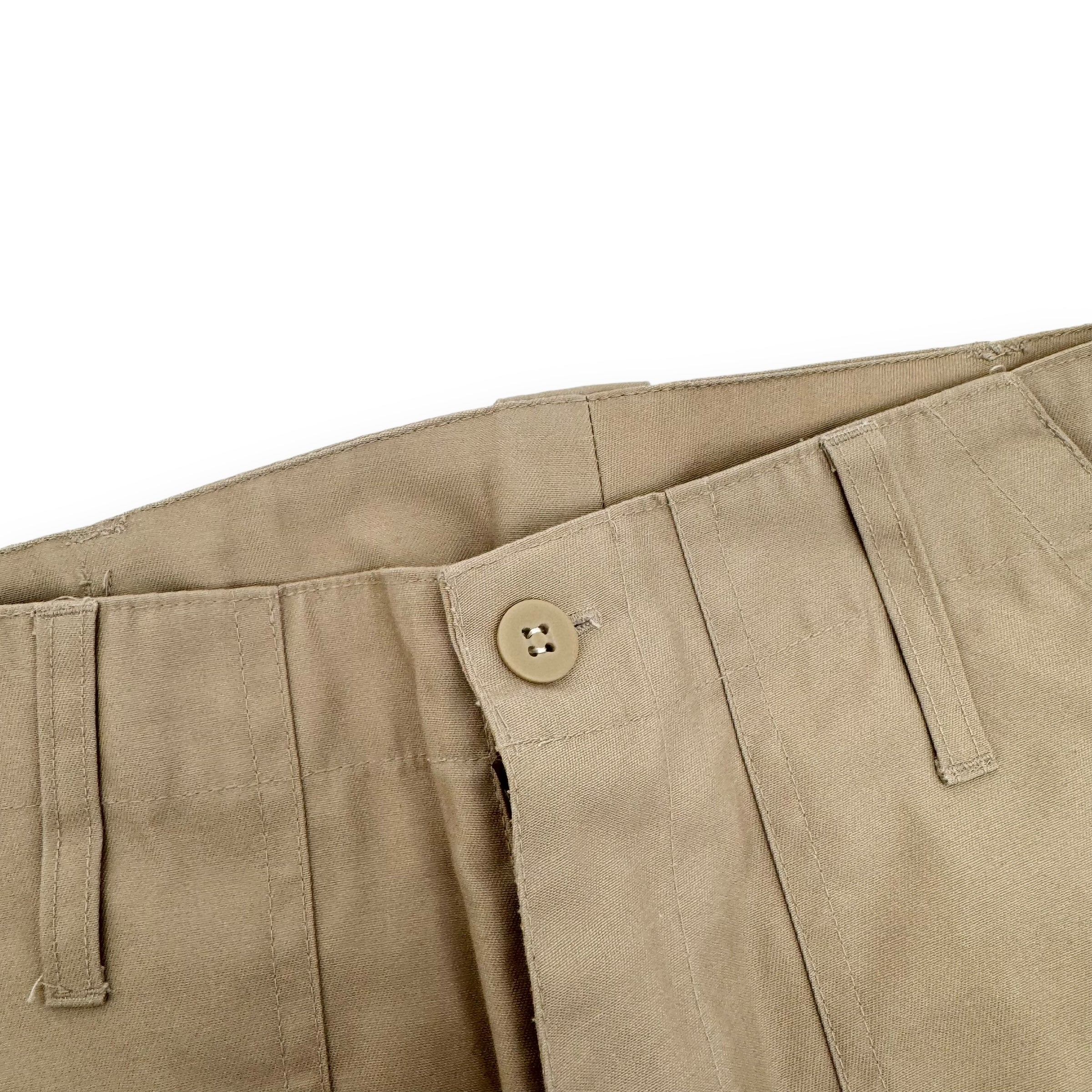 JEANIUS BAR ATELIER FLARED TROUSERS BEIGE 34W