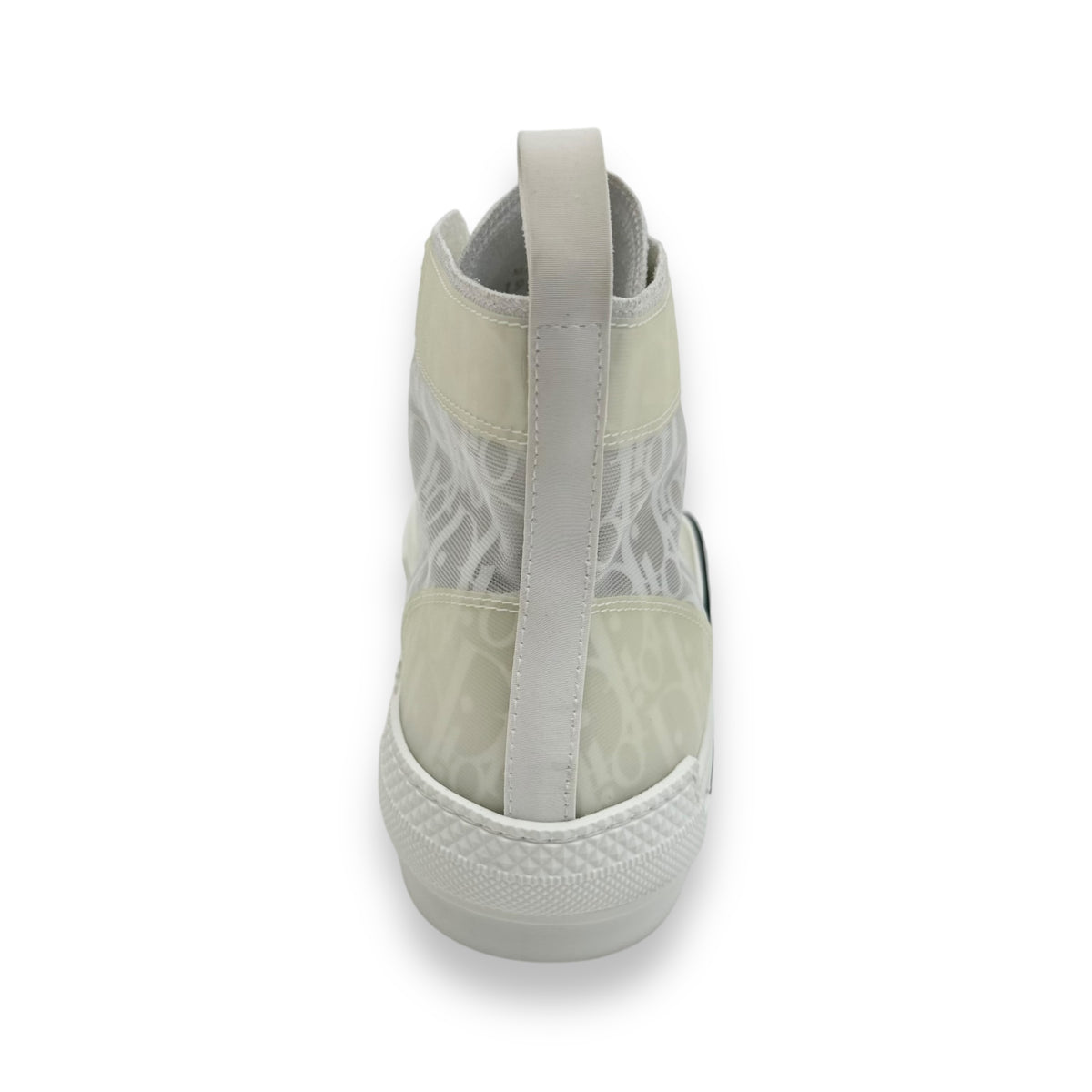 DIOR B23 OBLIQUE HIGH TOP SNEAKER WHITE UK10