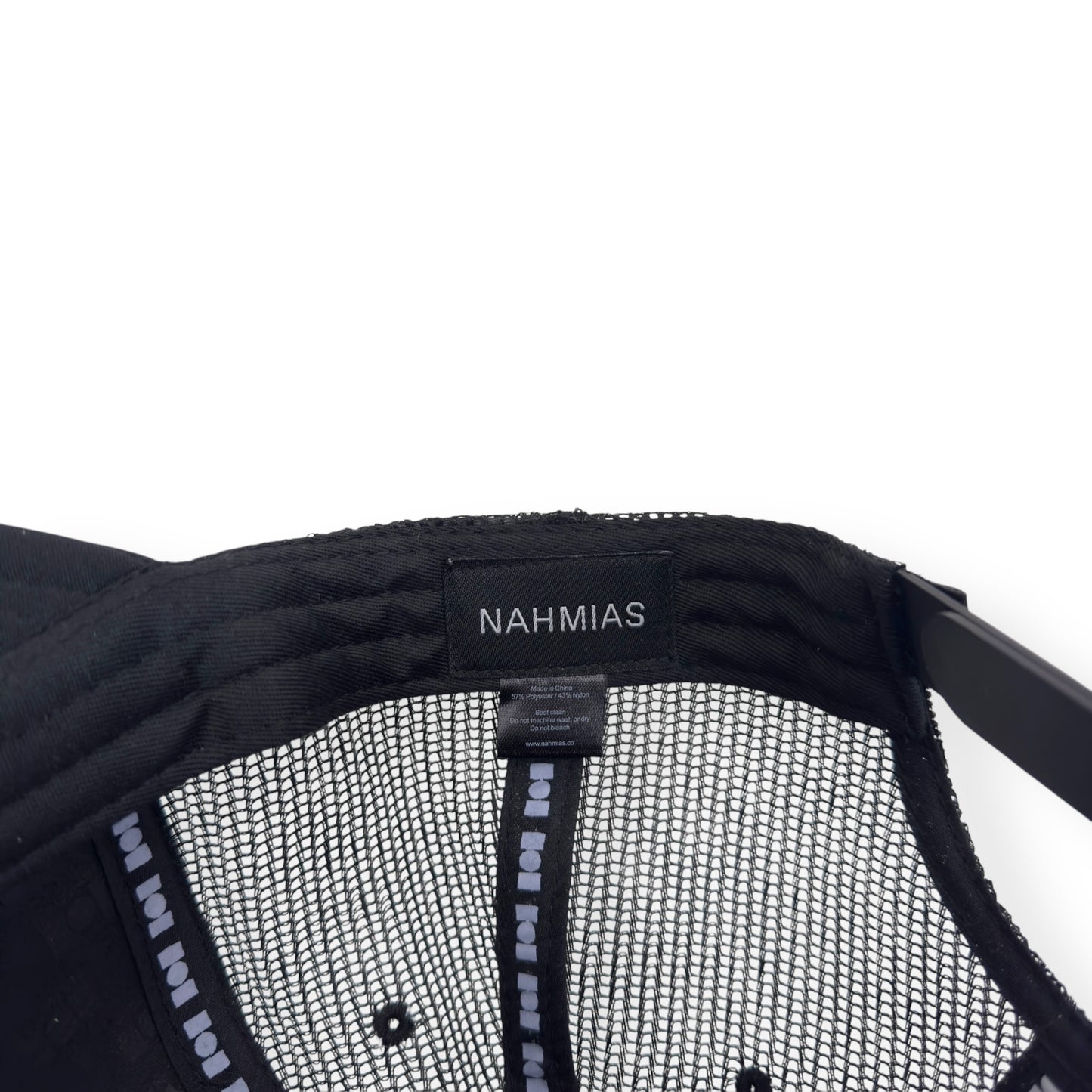 NAHMIAS MIRACLE ACADEMY CRYSTAL EMBELLISHED TRUCKER HAT BLACK O/S