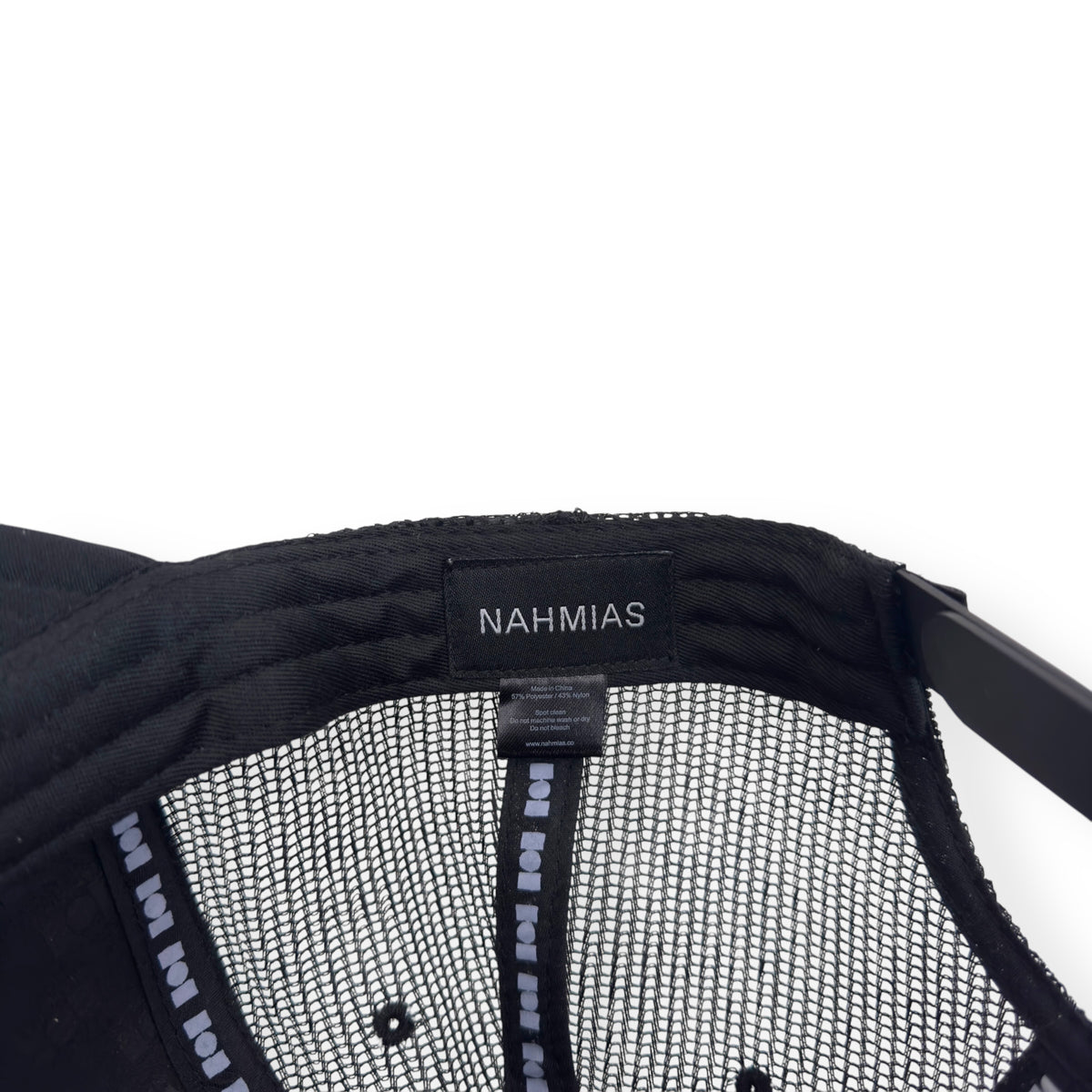 NAHMIAS MIRACLE ACADEMY CRYSTAL EMBELLISHED TRUCKER HAT BLACK O/S