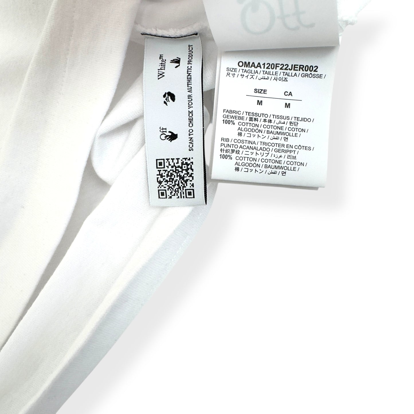 OFF-WHITE SPRAY HELV SKATE T-SHIRY WHITE / BLACK M