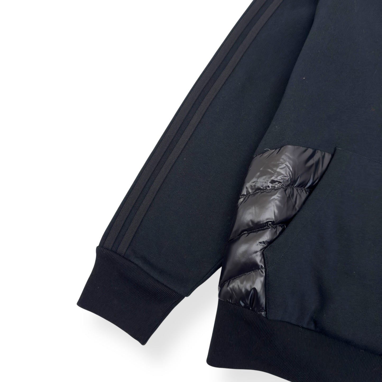MONCLER GENIUS X ADIDAS DOWN PANNEL HOODIE BLACK 3 / M