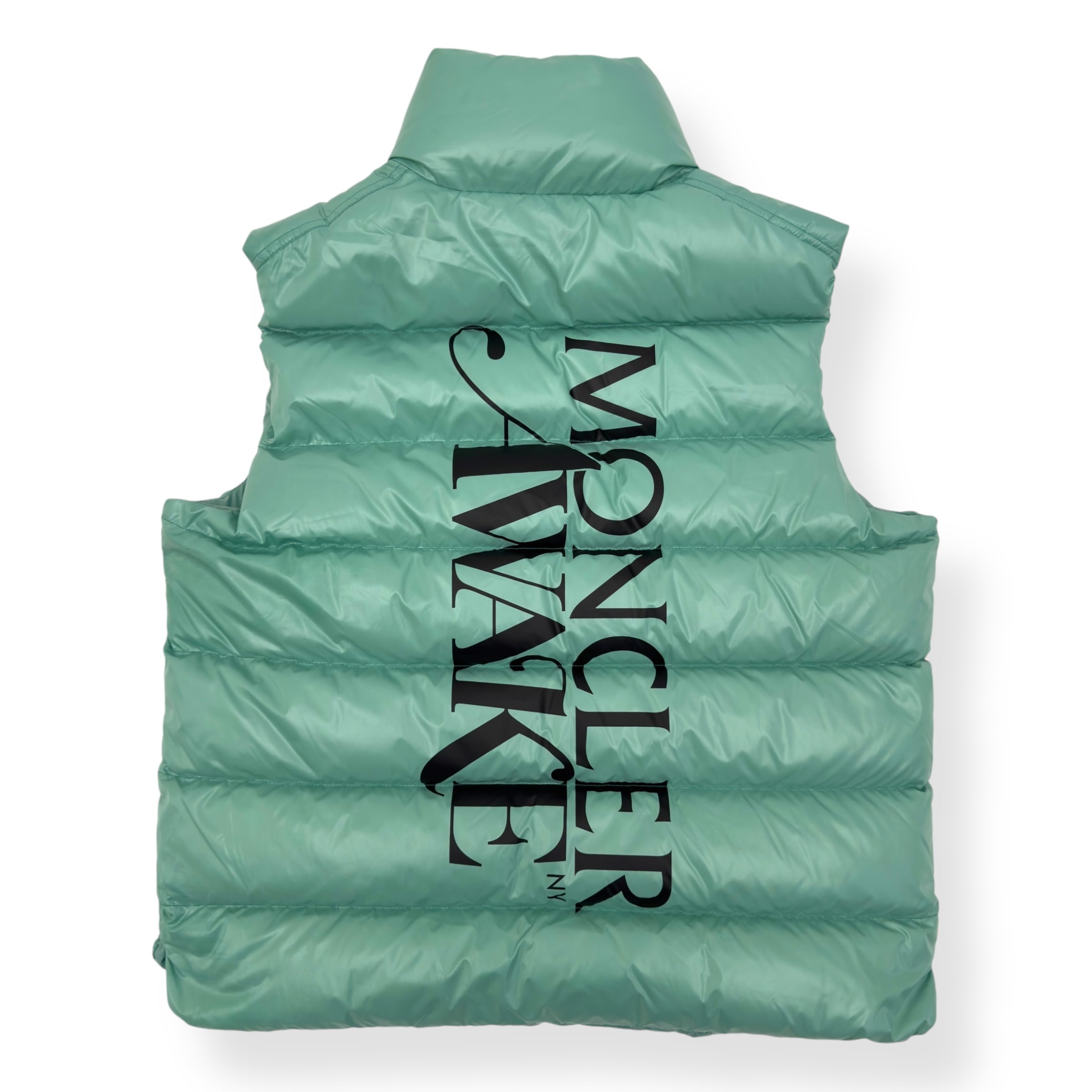 MONCLER X AWAKE DOWN PADDED VEST MINT GREEN 2 / S