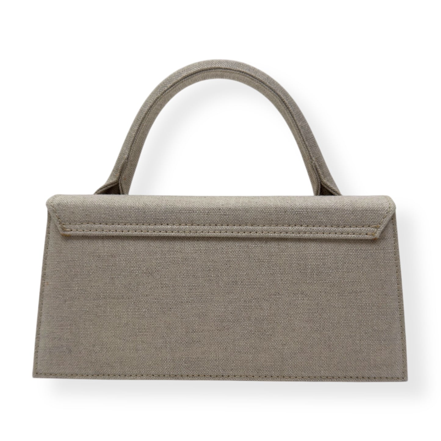 JACQUEMUS ‘LE CHIQUITO LONG’ LINEN SHOULDER BAG BEIGE