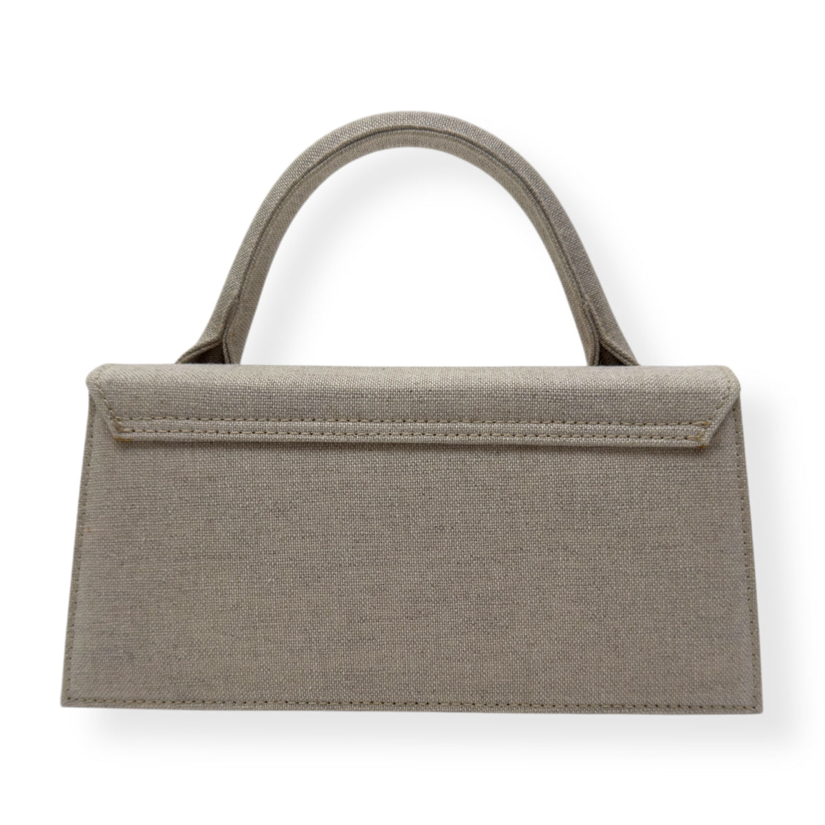 JACQUEMUS ‘LE CHIQUITO LONG’ LINEN SHOULDER BAG BEIGE