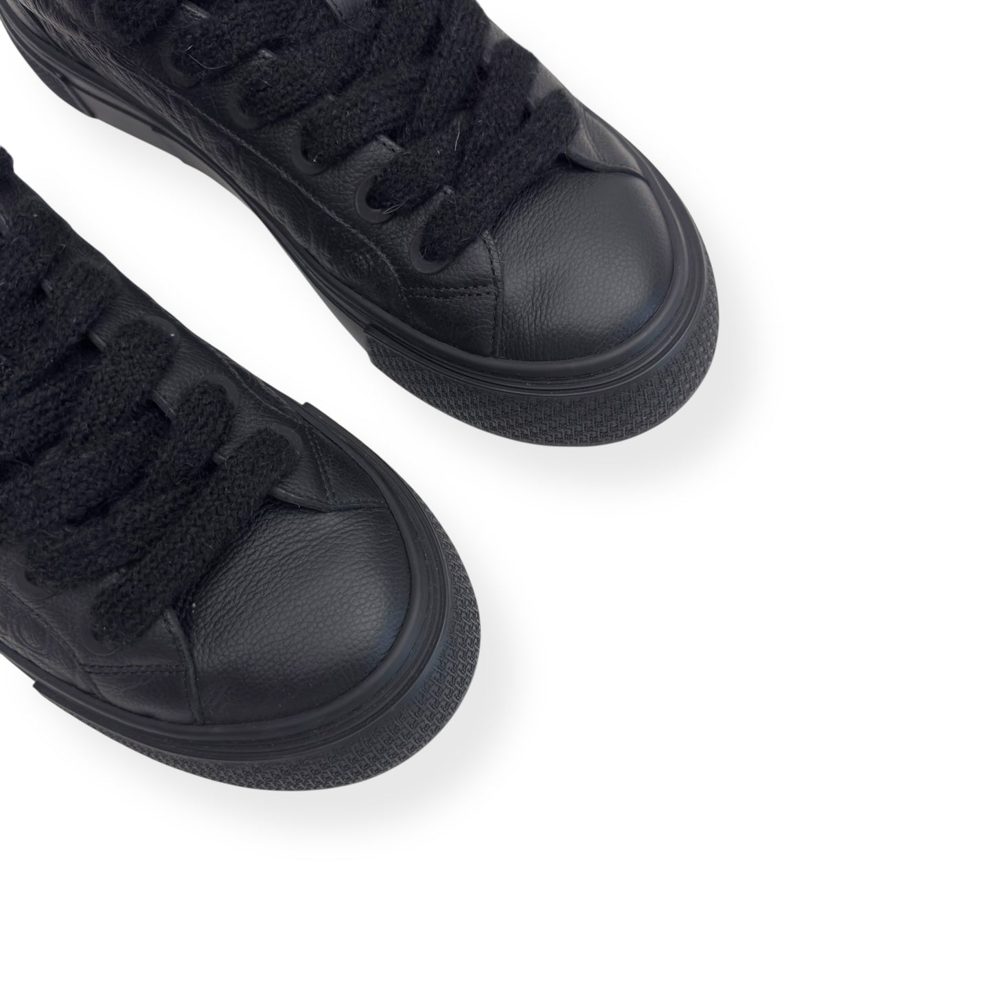 DIOR B33 LEATHER LOW TOP SNEAKER BLACK 44 / UK10