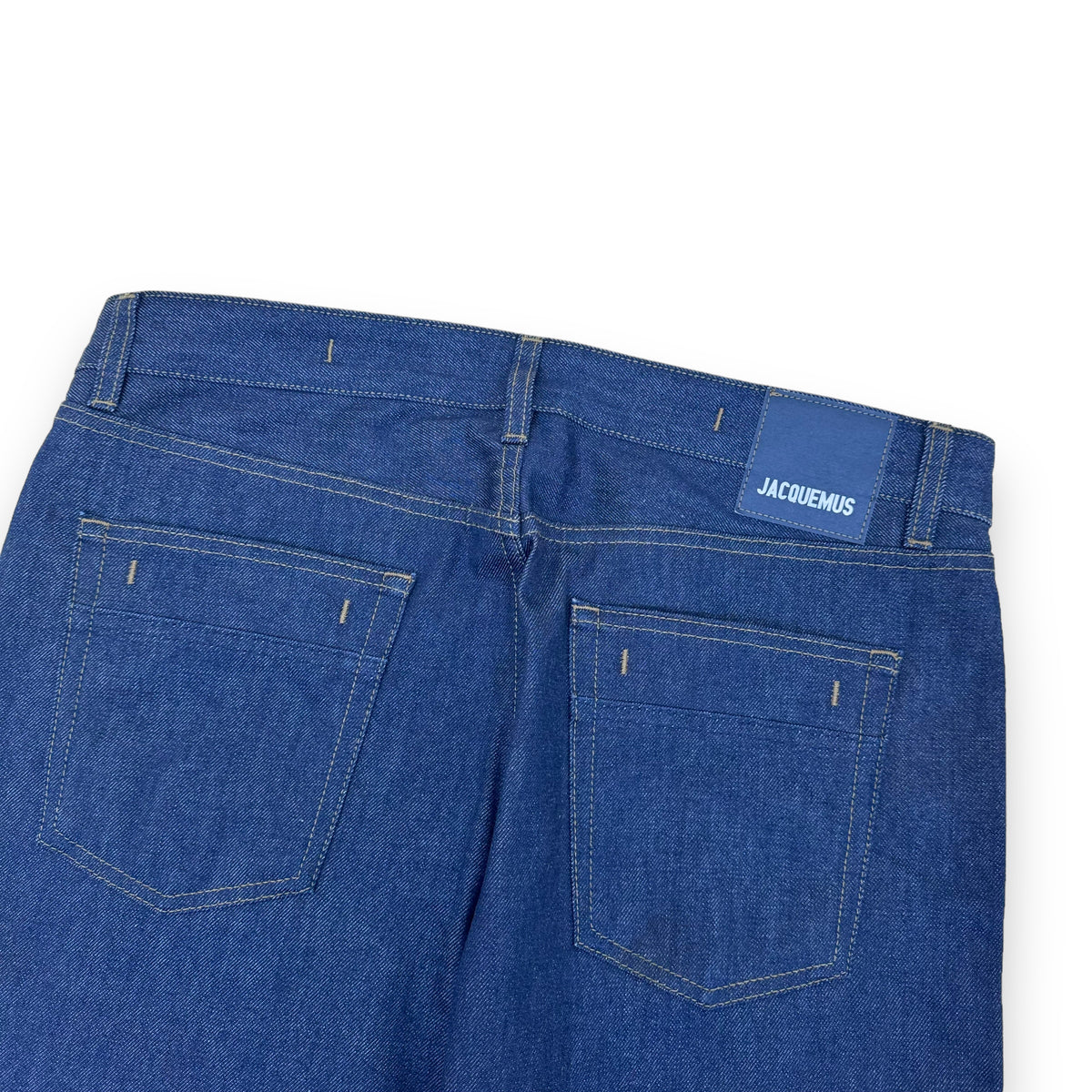 JACQUEMUS ‘LE PAPIER’ STRAIGHT LEG DENIM JEANS NAVY 34”