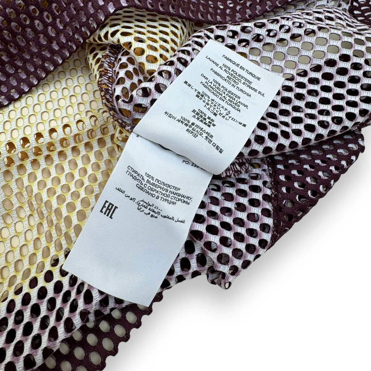 DRIES VAN NOTEN 23 OVERSIZED MESH SHIRT PURPLE L
