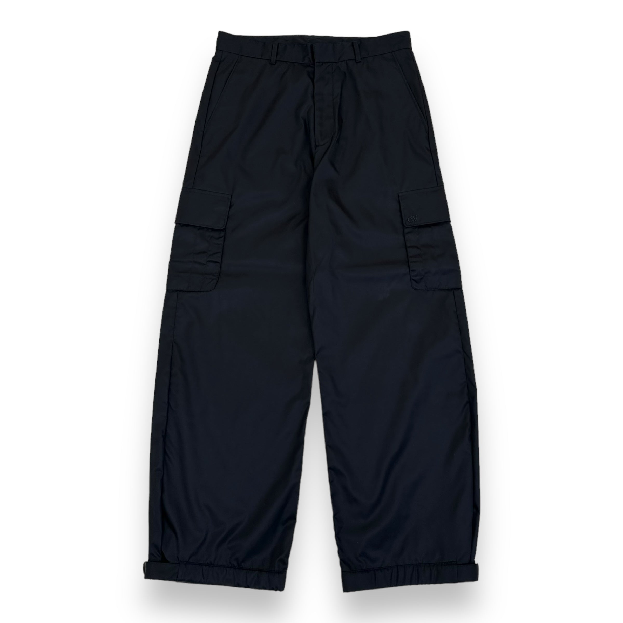 OFF-WHITE BAGGY TROUSERS BLACK L