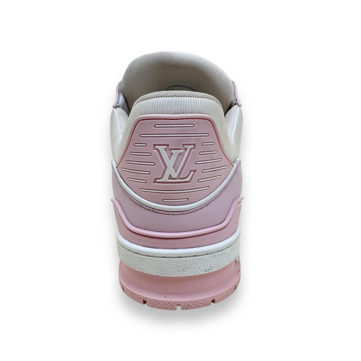 LOUIS VUITTON LEATHER LOW TOP SNEAKER PINK UK6.5