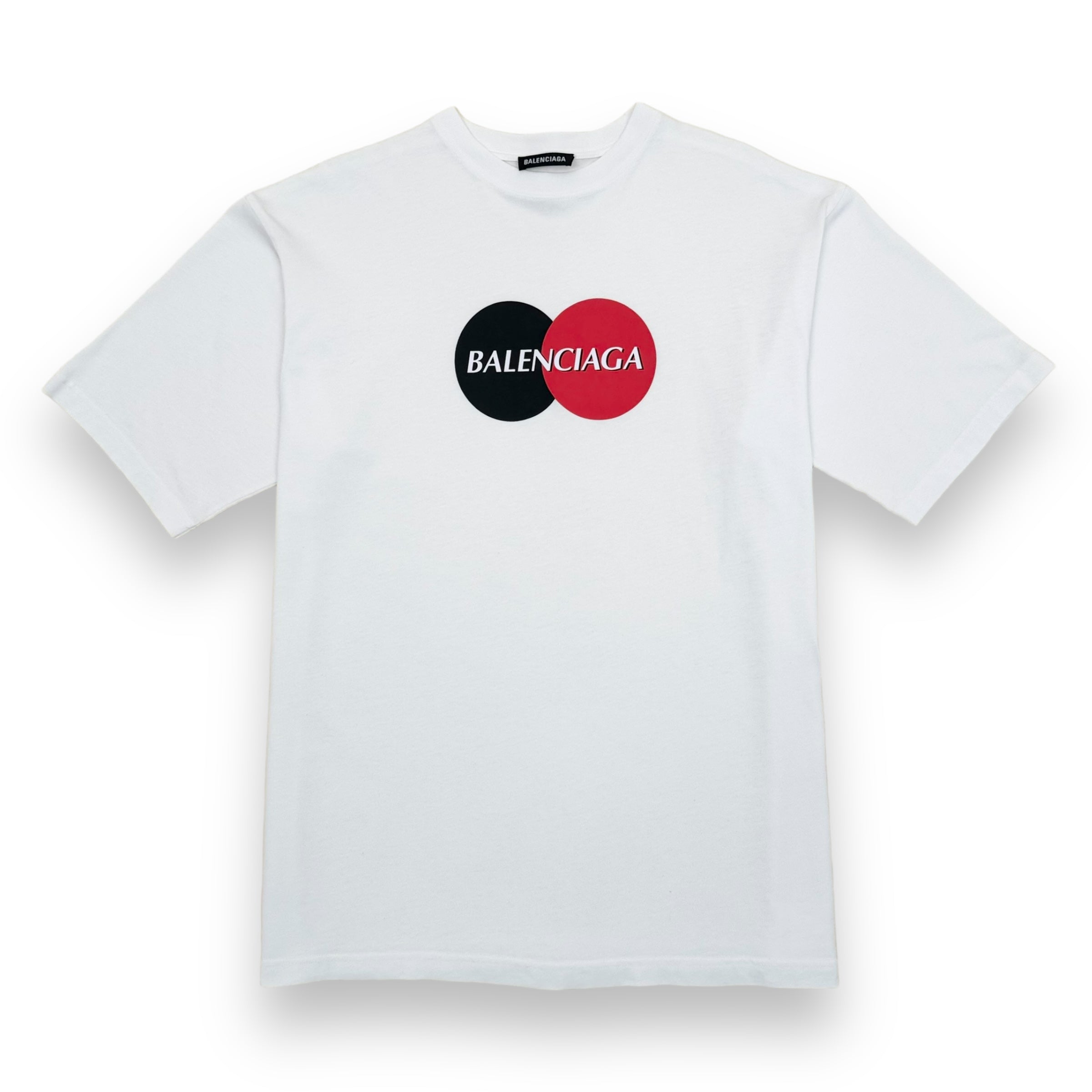 BALENCIAGA OVERSIZED CREDIT CARD LOGO T-SHIRT WHITE M
