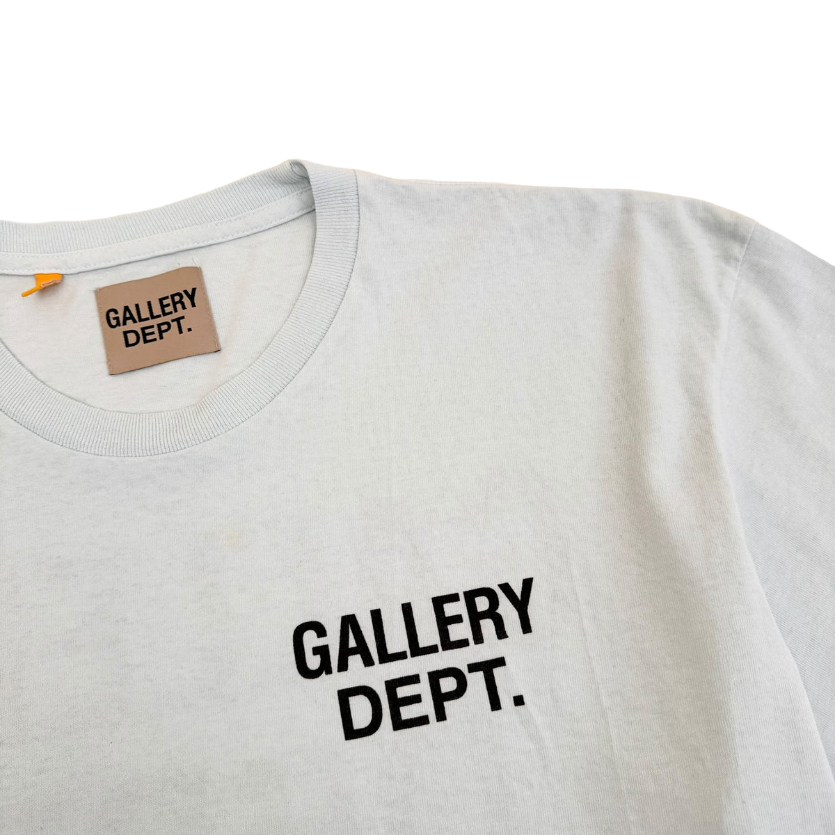 GALLERY DEPT. LOGO-PRINT T-SHIRT BABY BLUE XL