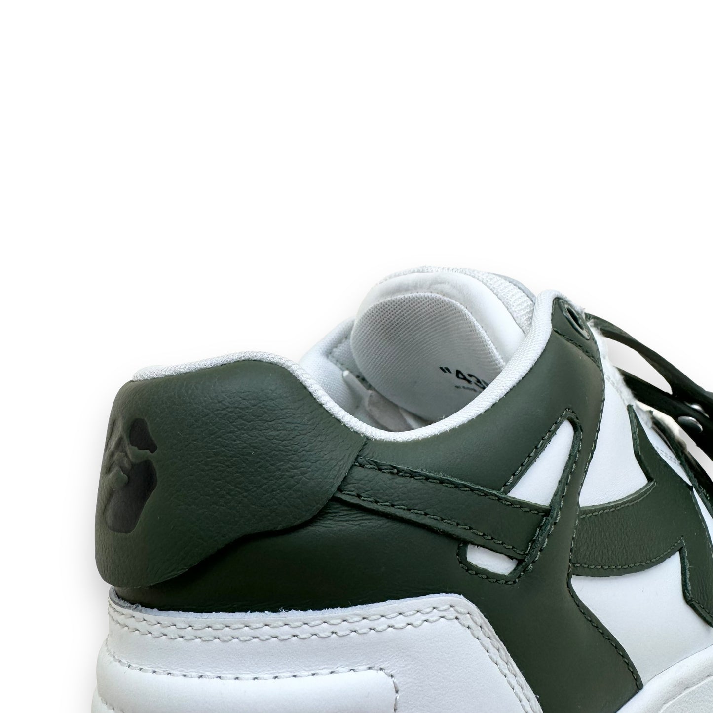 OFF-WHITE OUT OF OFFICE SNEAKER GREEN / WHITE UK9