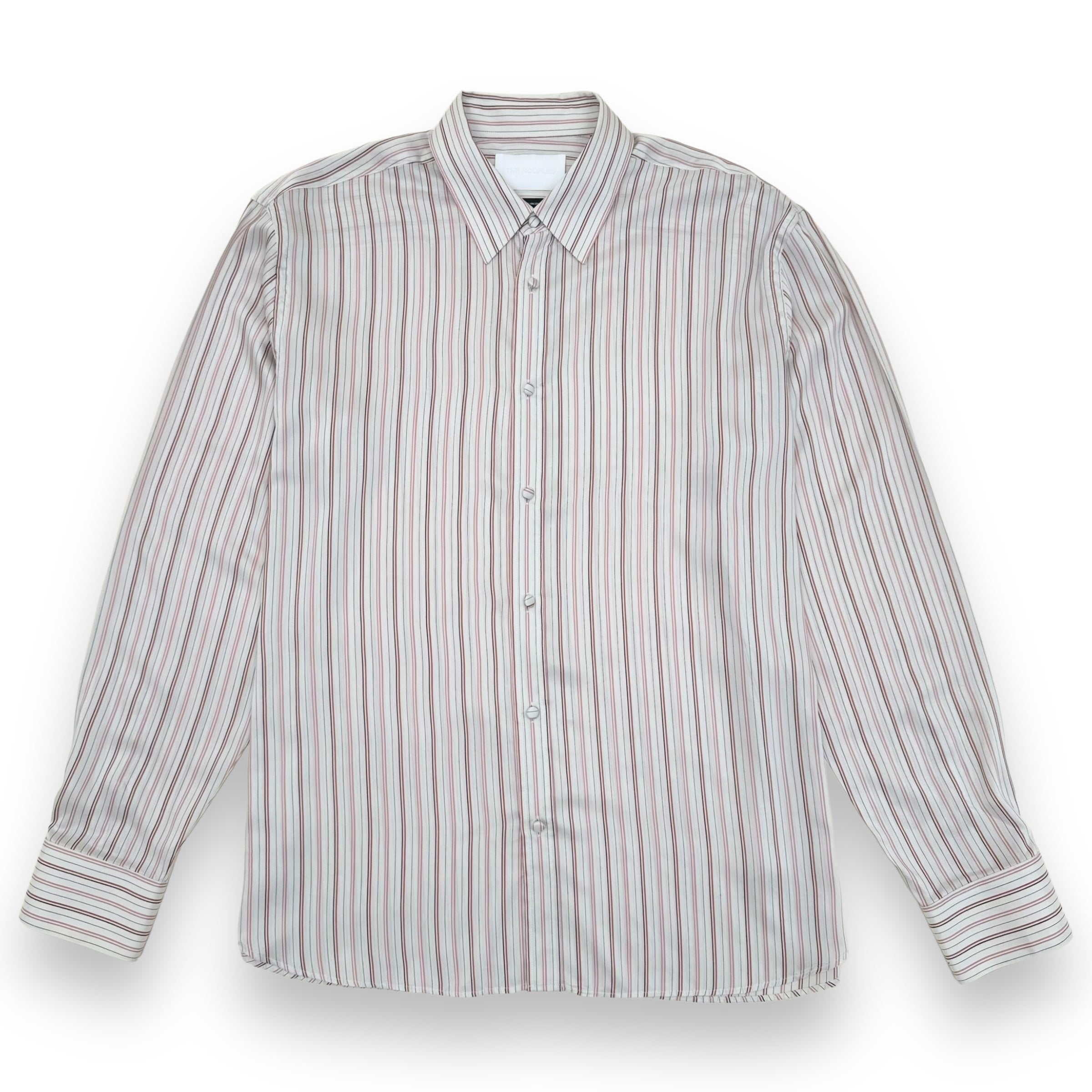THE KOOPLES STRIPED SHIRT BEIGE / PINK L