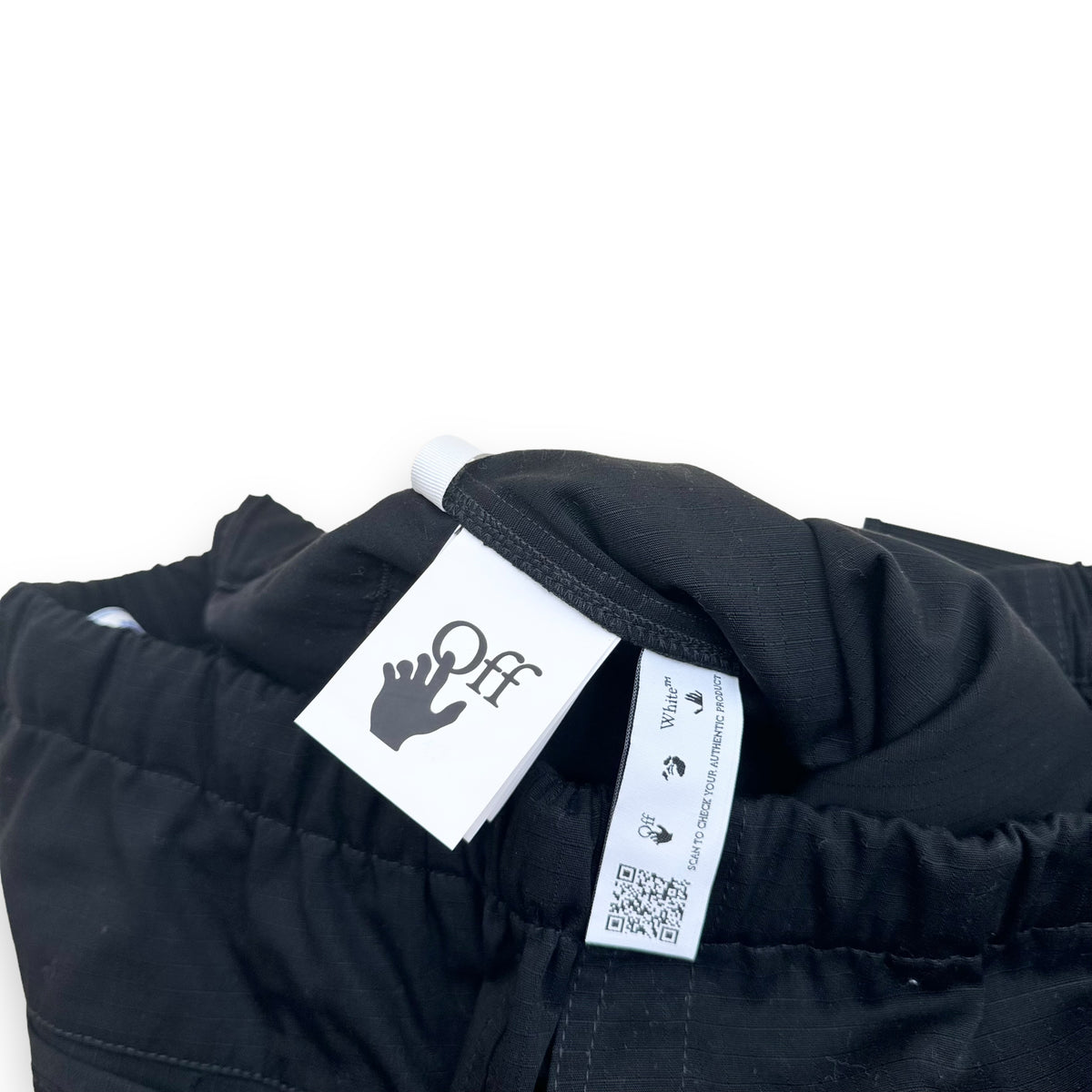 OFF-WHITE PARACHUTE CARGO TROUSERS BLACK XL