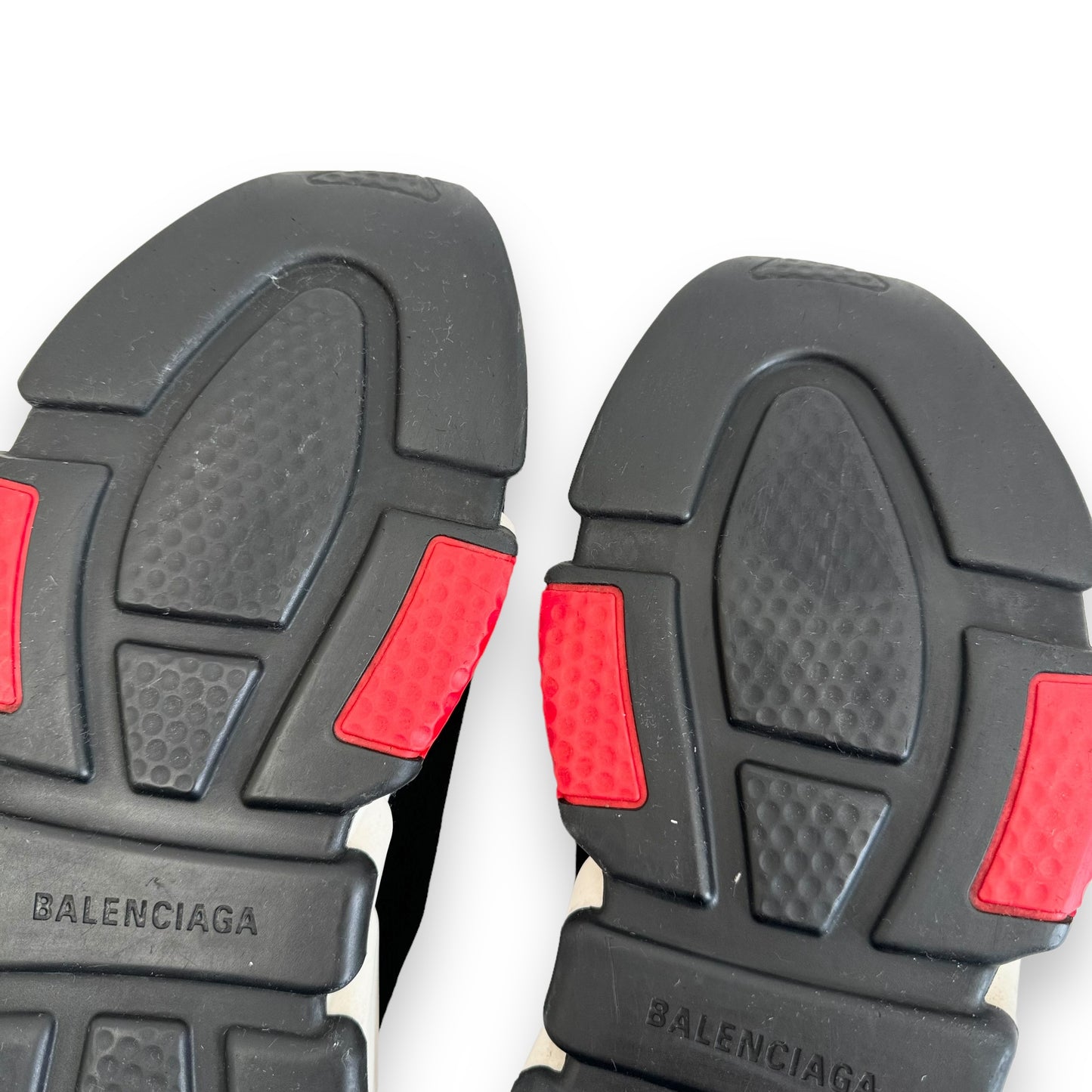 BALENCIAGA SPEED SNEAKER BLACK / WHITE / RED UK8