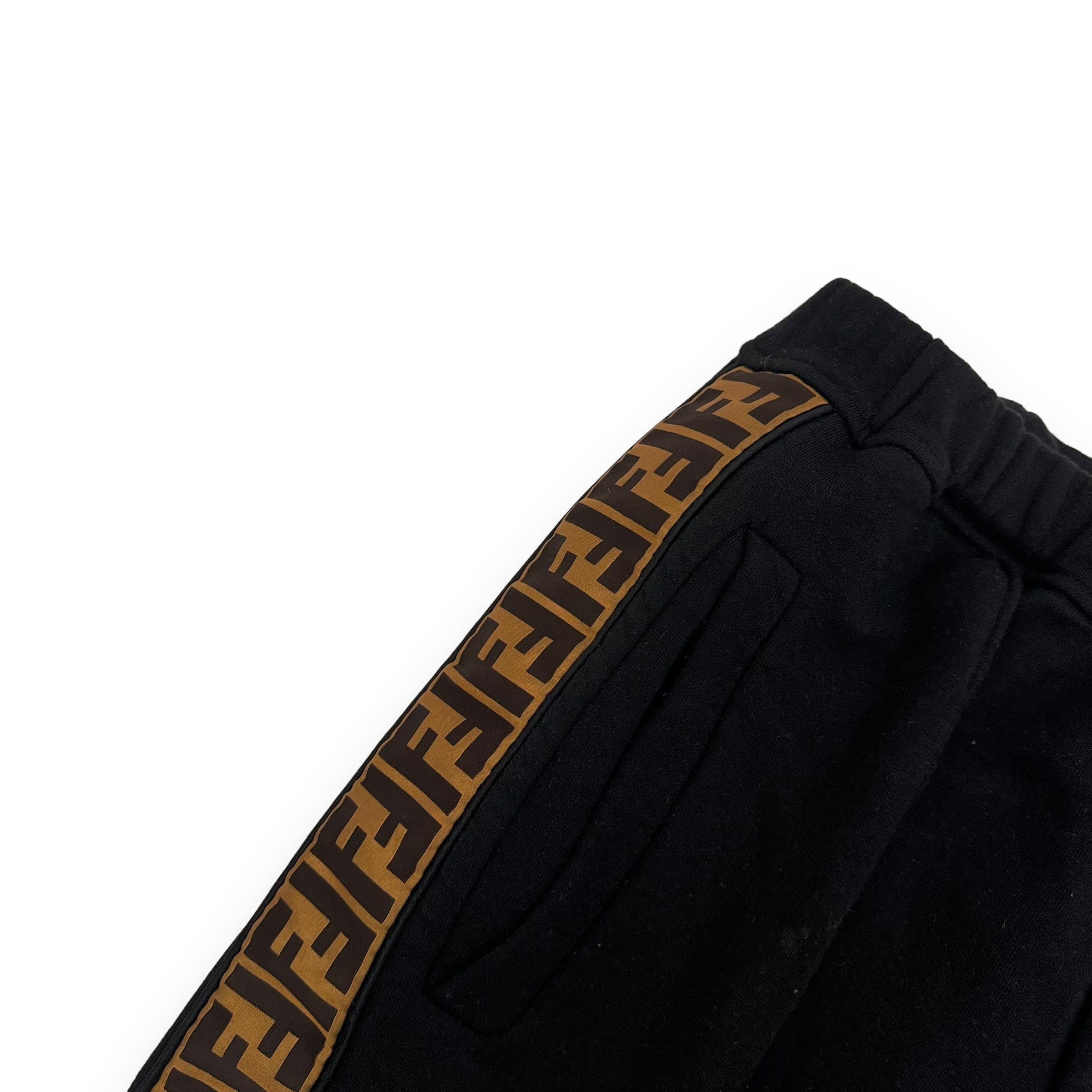 FENDI FF TAPE SWEATPANTS BLACK M