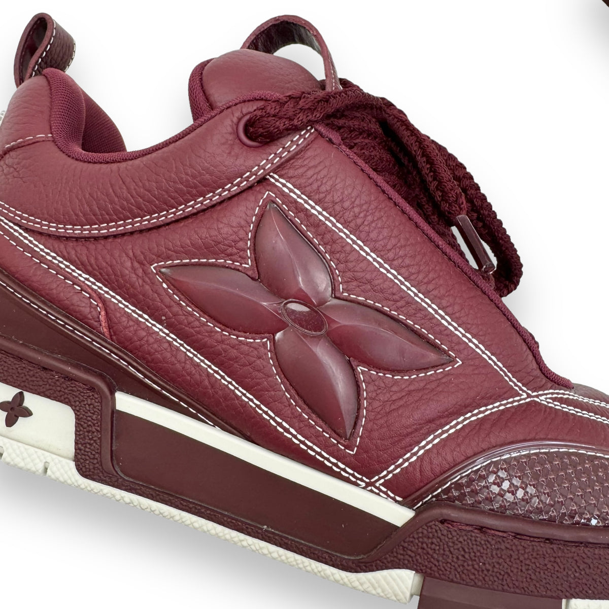 LOUIS VUITTON LV SKATE SNEAKER BORDEAUX RED UK7