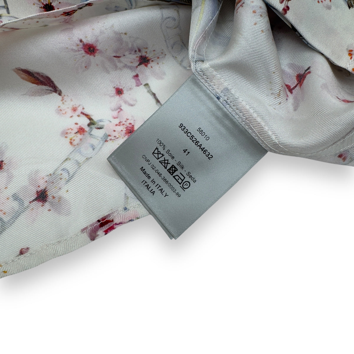 DIOR X HAJIME SORAYAMA RUNWAY FW19 SEXY ROBOTS SILK FLORAL SHIRT L
