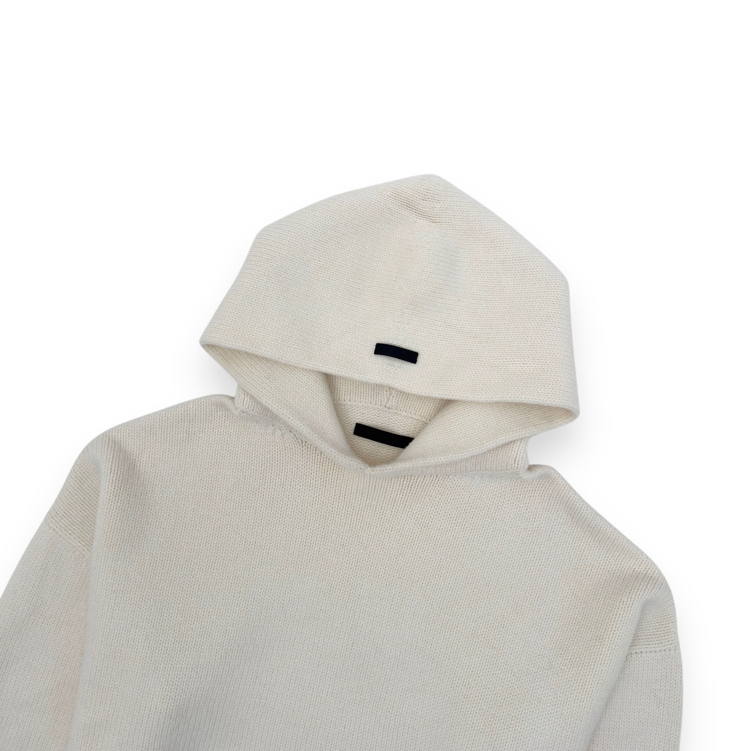 FEAR OF GOD KNIT PULLOVER HOODIE CAMEL L