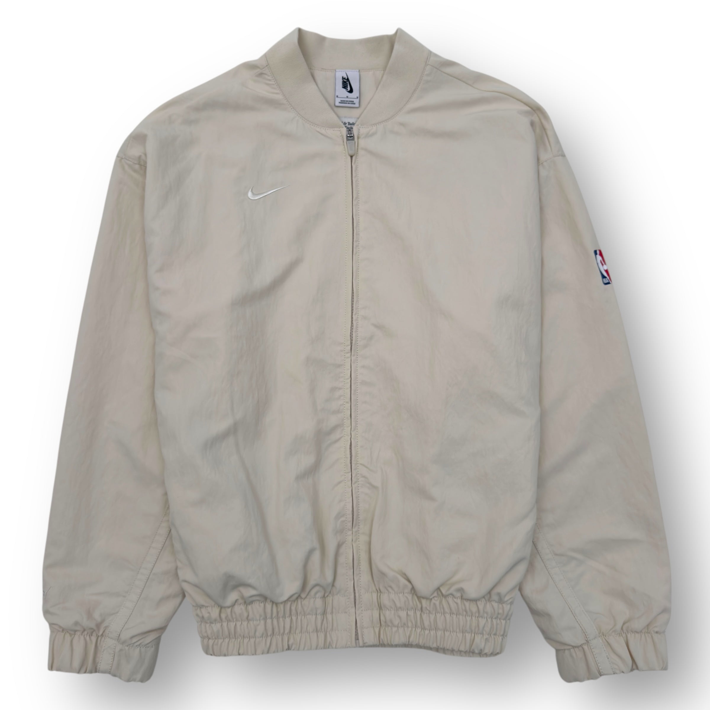 NIKE X FEAR OF GOD NRG BASEBALL JACKET LIGHT CREAM M
