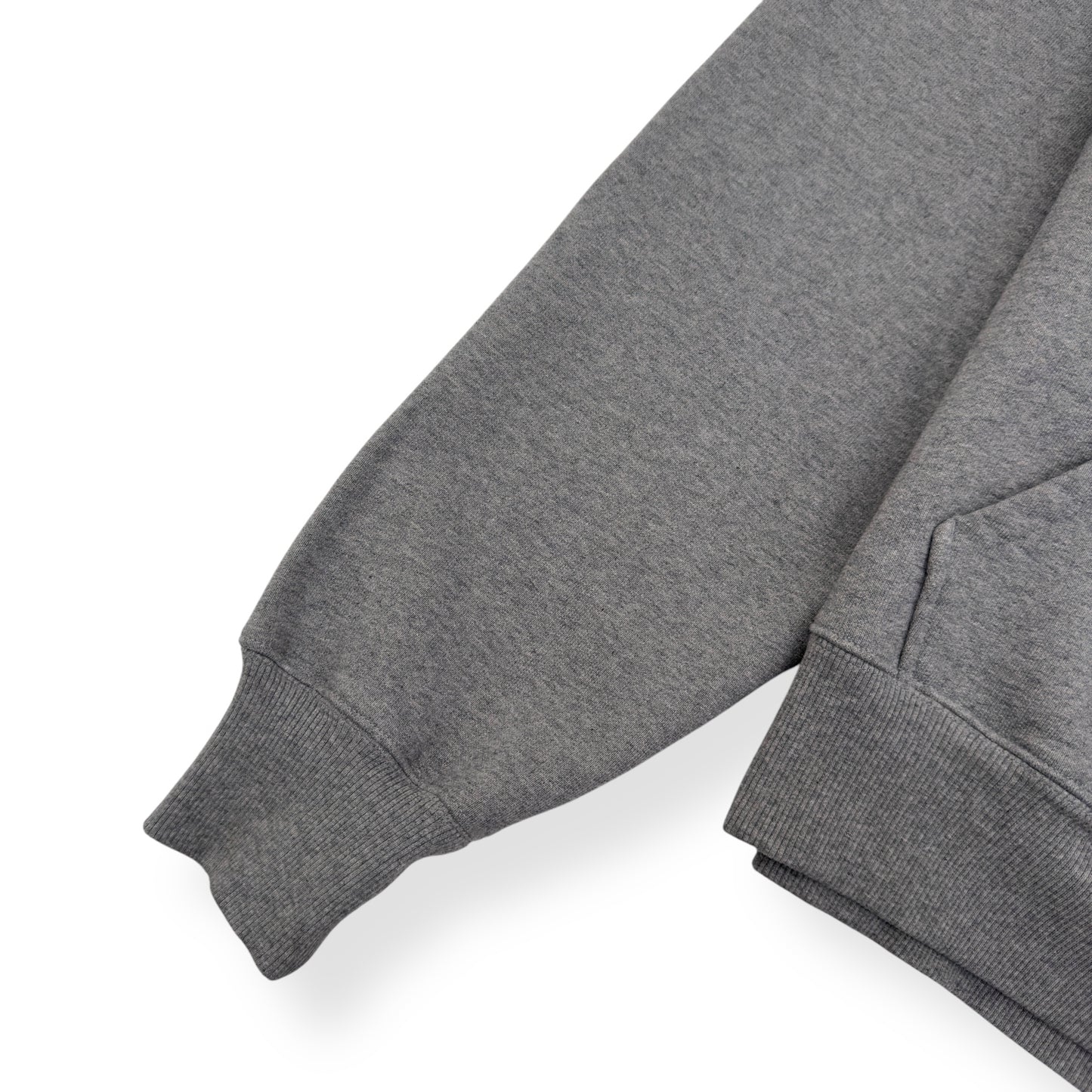 AMI PARIS POPOVER HOODIE GREY / WHITE M