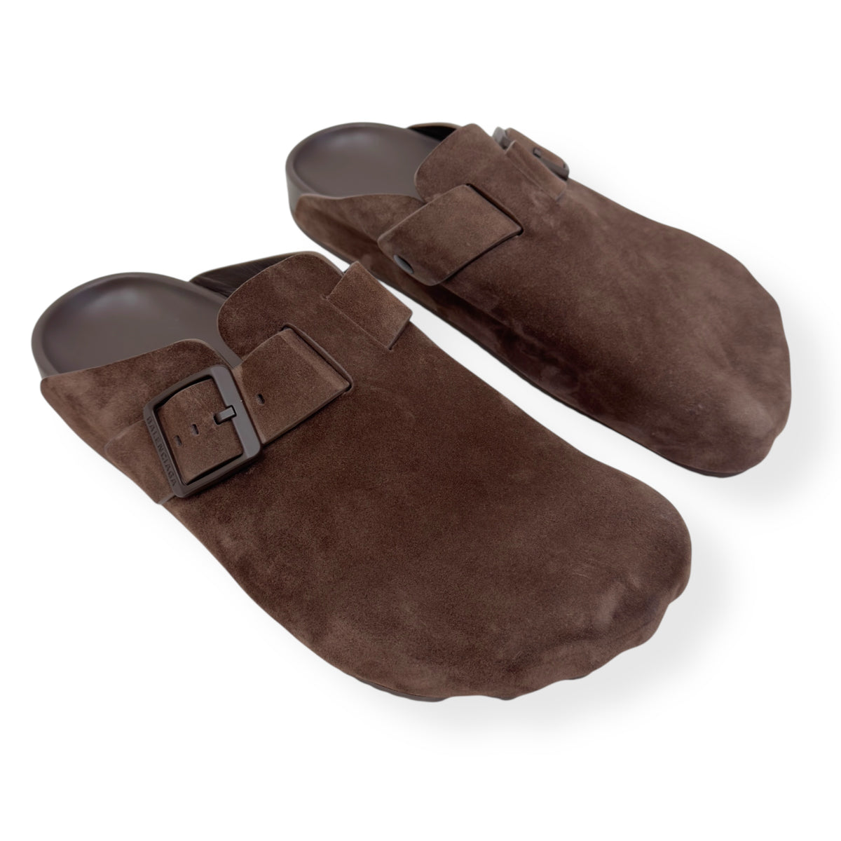 BALENCIAGA SUNDAY SUEDE MULES BROWN 46 / UK12