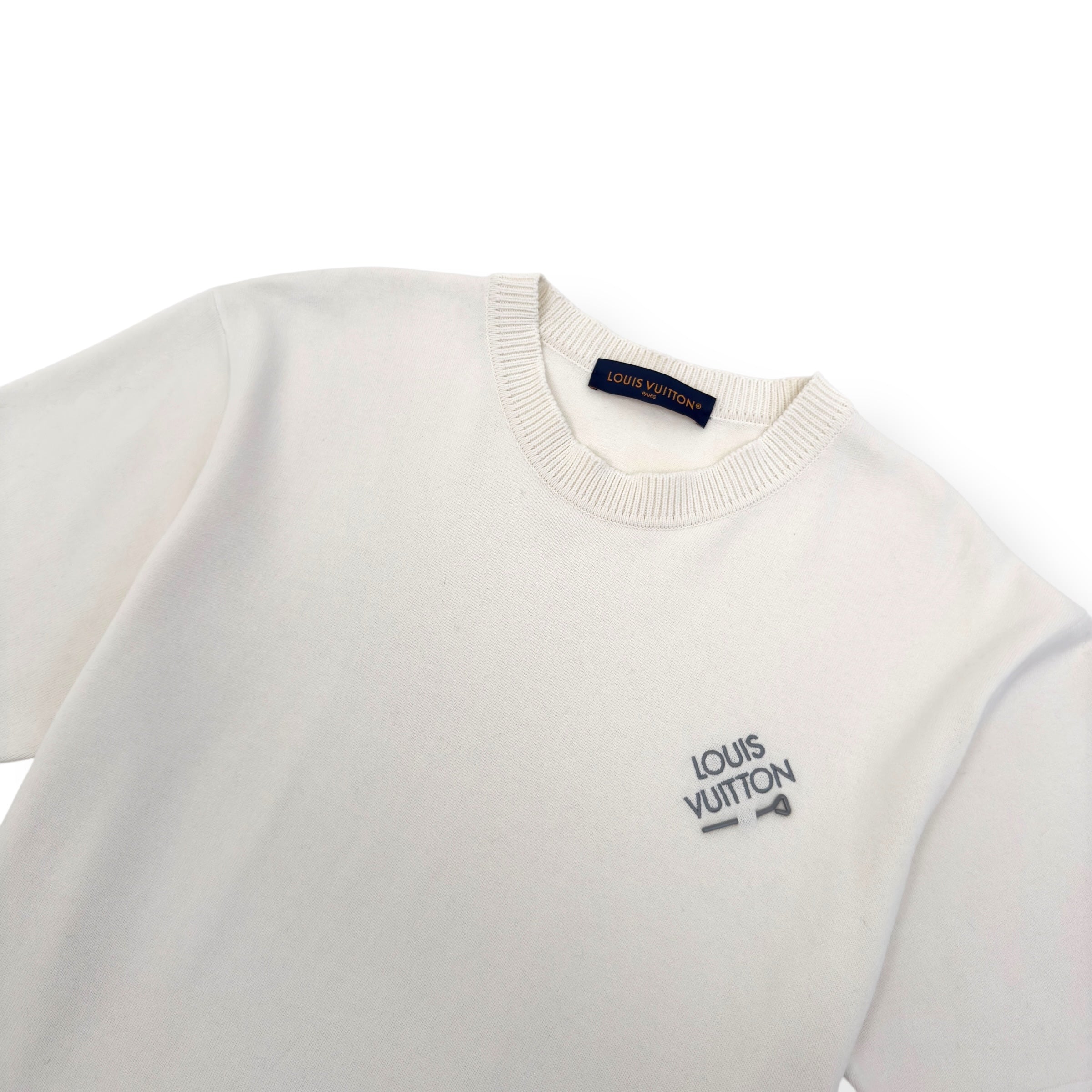 LOUIS VUITTON SIGNATURE CREWNECK T-SHIRT WHITE XXL