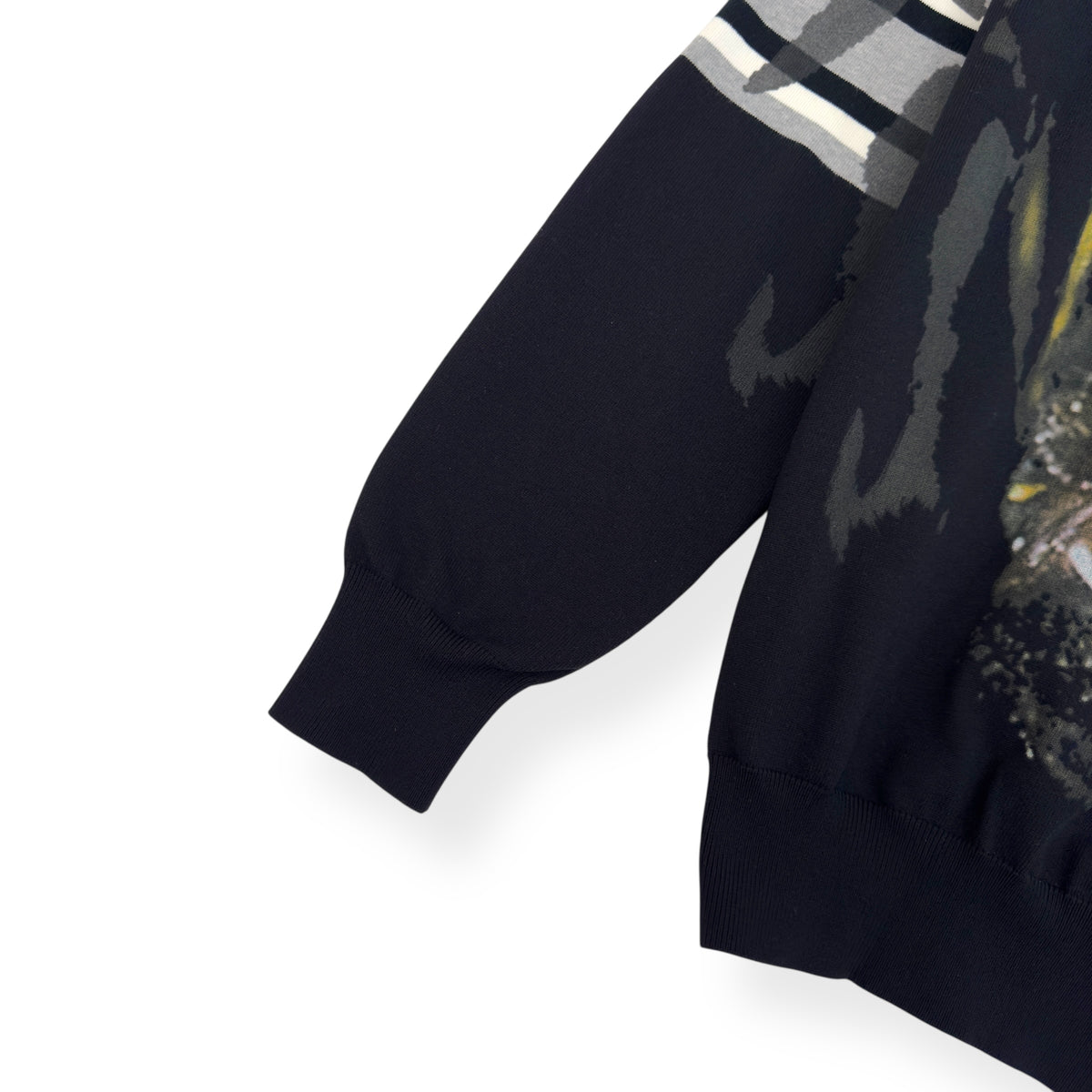 GIVENCHY ROTTWEILER STRIPED SWEATSHIRT BLACK L