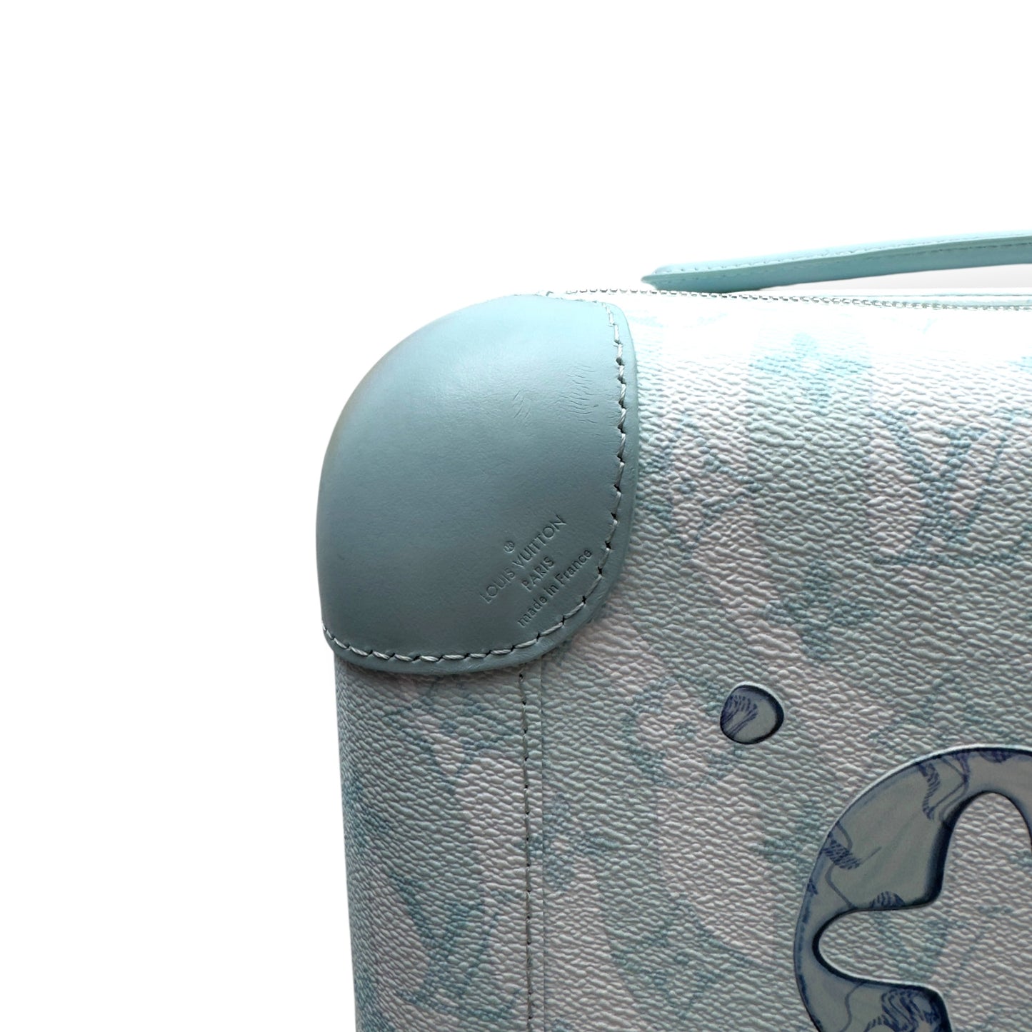 LOUIS VUITTON HORIZON 55 SUITCASE CRYSTAL BLUE M