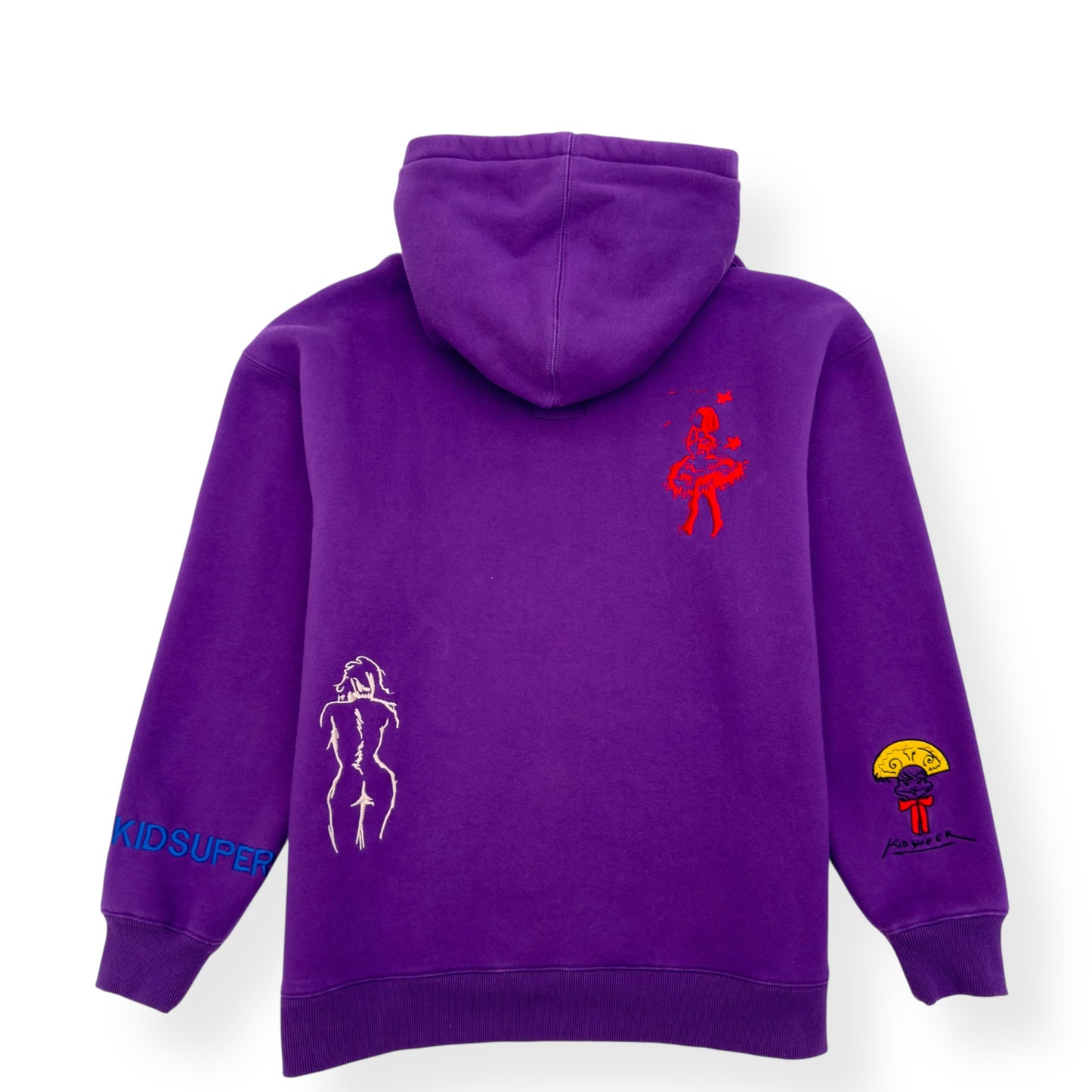 KID SUPER SUPER HOODIE PURPLE L