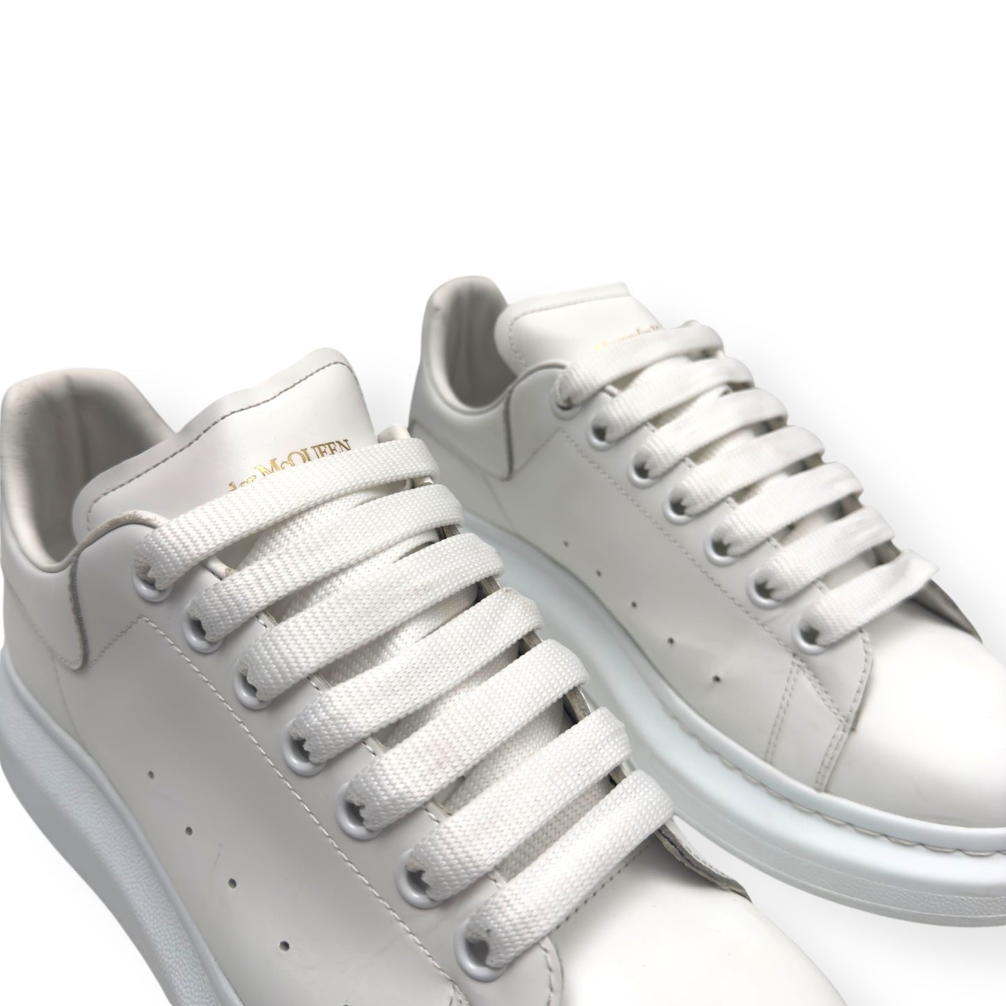 ALEXANDER MCQUEEN OVERSIZED LEATHER SNEAKER WHITE 42.5 / UK8.5