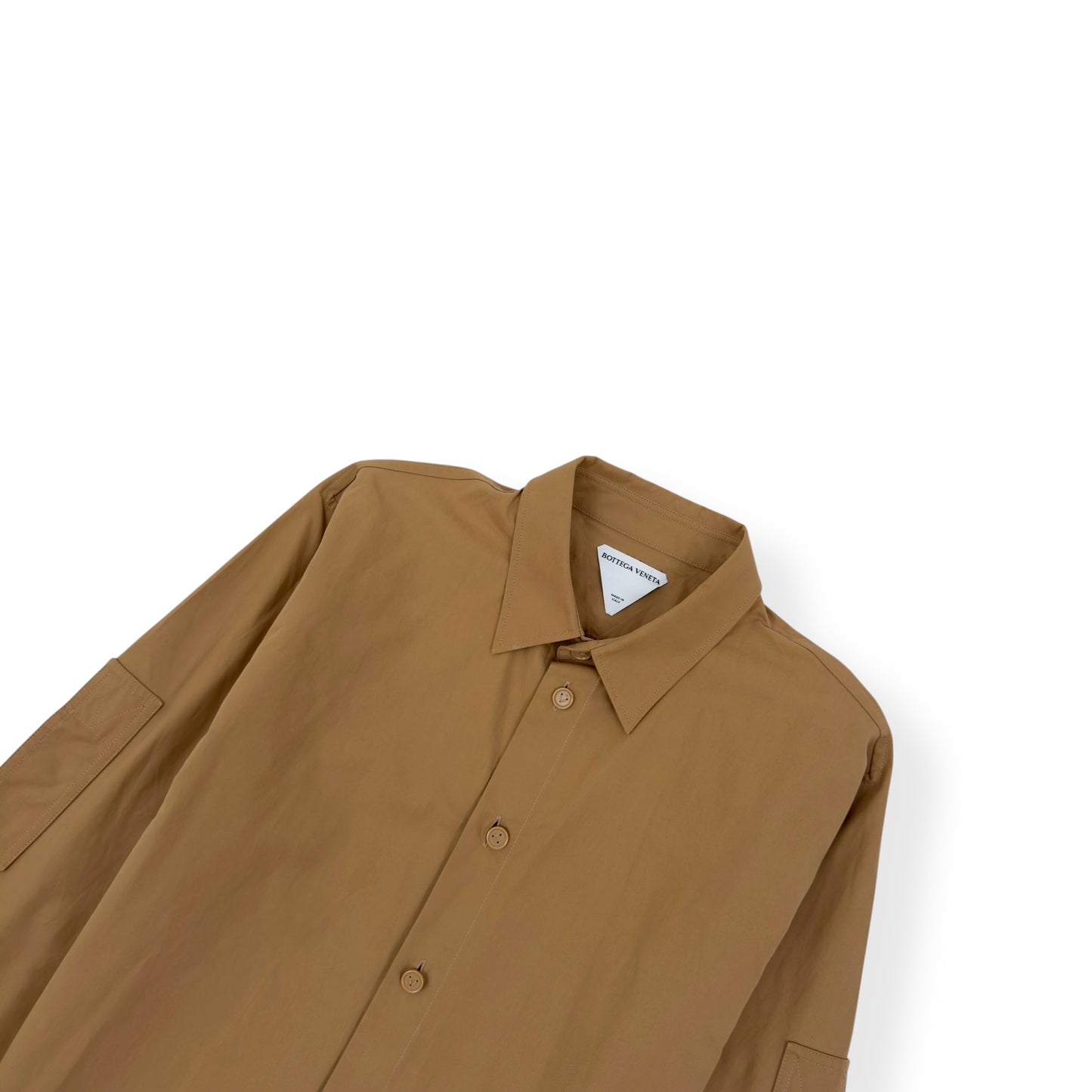 BOTTEGA VENETA LONG-SLEEVED RELAXED SHIRT BEIGE 50 / L