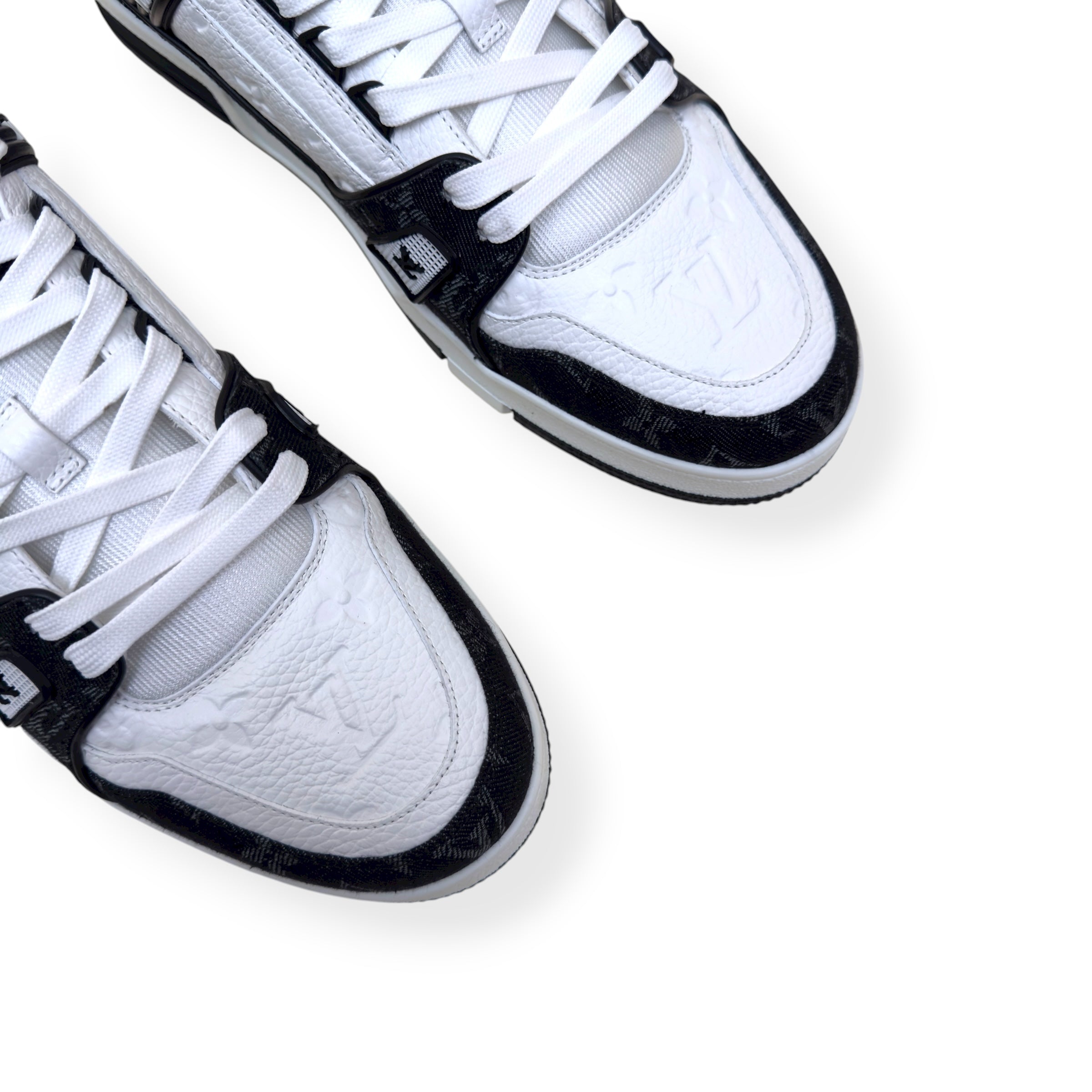 LOUIS VUITTON DENIM LV TRAINER LUXURY BLACK UK11