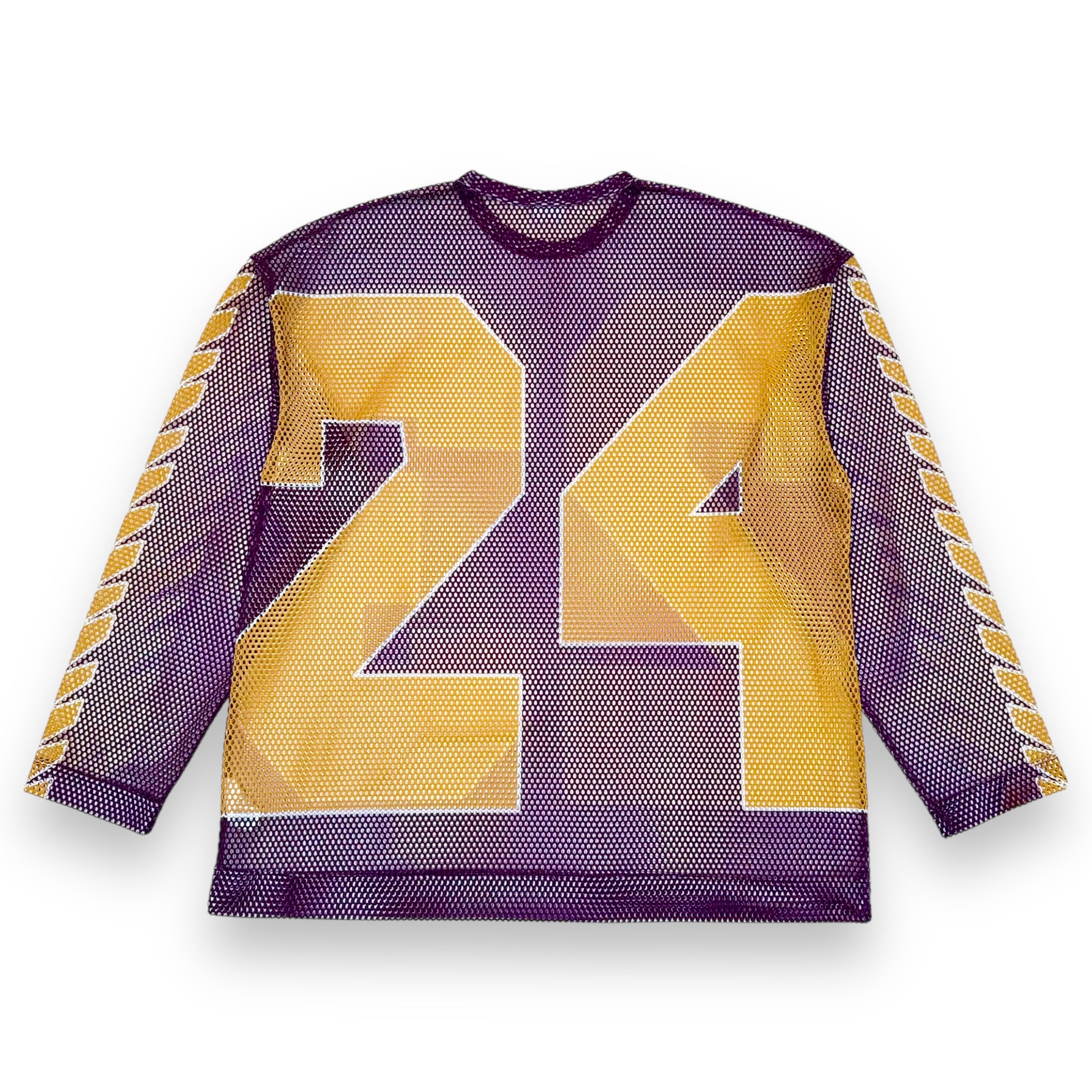 DRIES VAN NOTEN 23 OVERSIZED MESH SHIRT PURPLE L