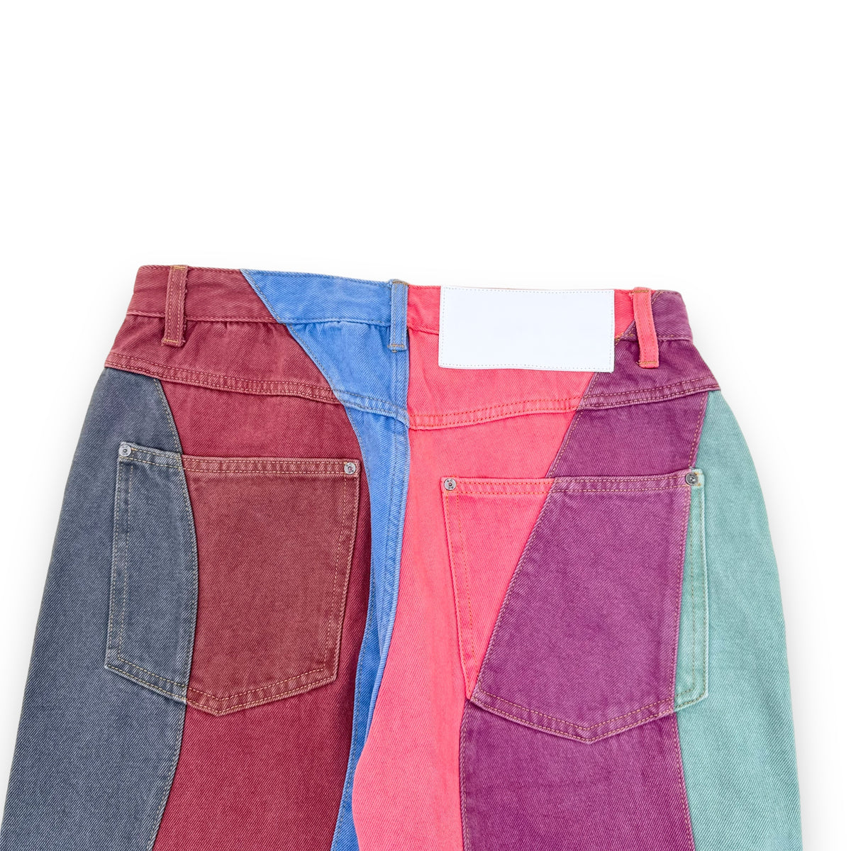 GLASS CYPRESS WIDE FIT WESTERN DENIM JEANS MULTICOLOURED 34”