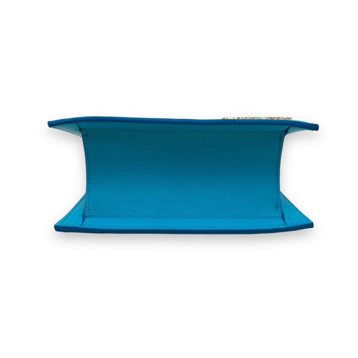 JACQUEMUS LE CHIQUITO MOYEN LEATHER BAG BLUE